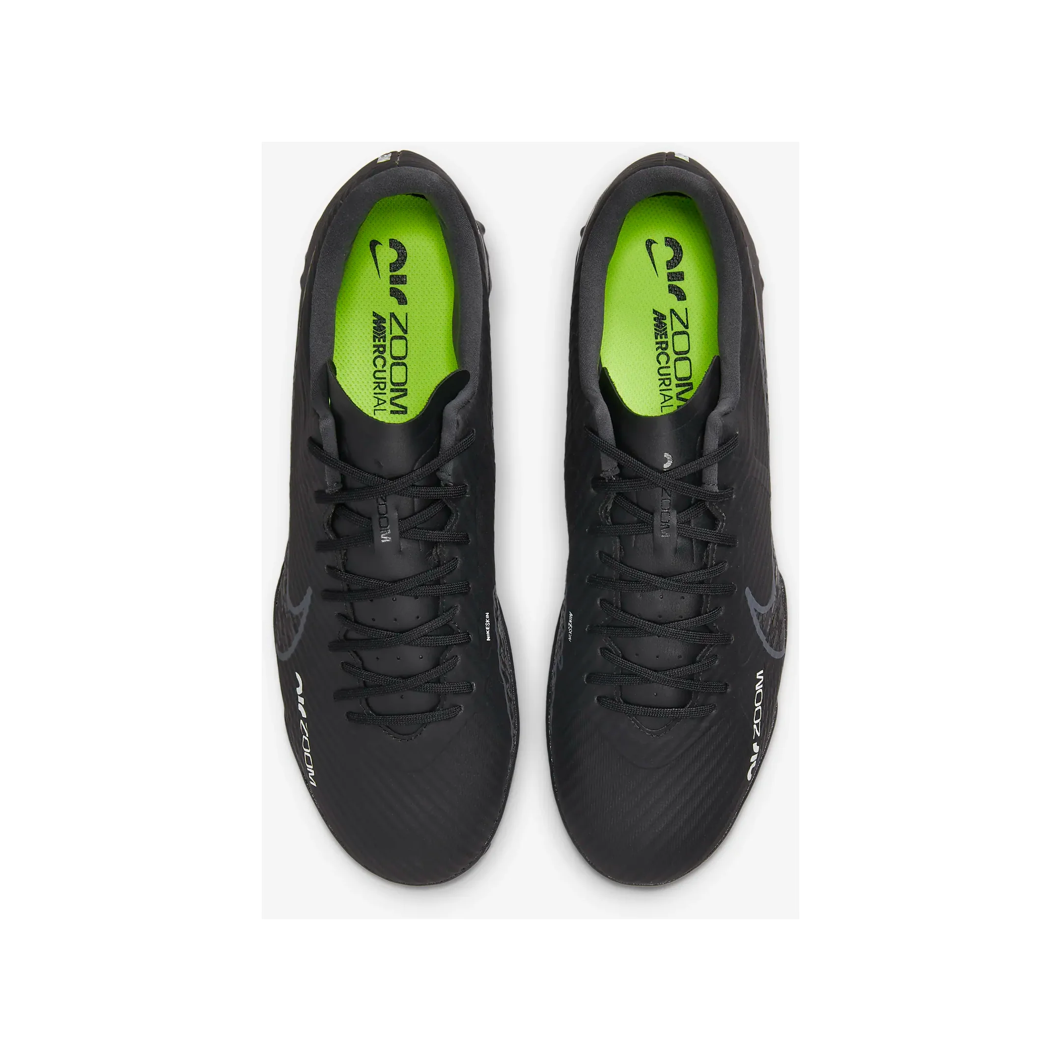 Nike Men's Zoom Mercurial Vapor 15 Academy TF Soccer Shoes - Black / Summit White / Volt / Dark Smoke Grey - Image 5
