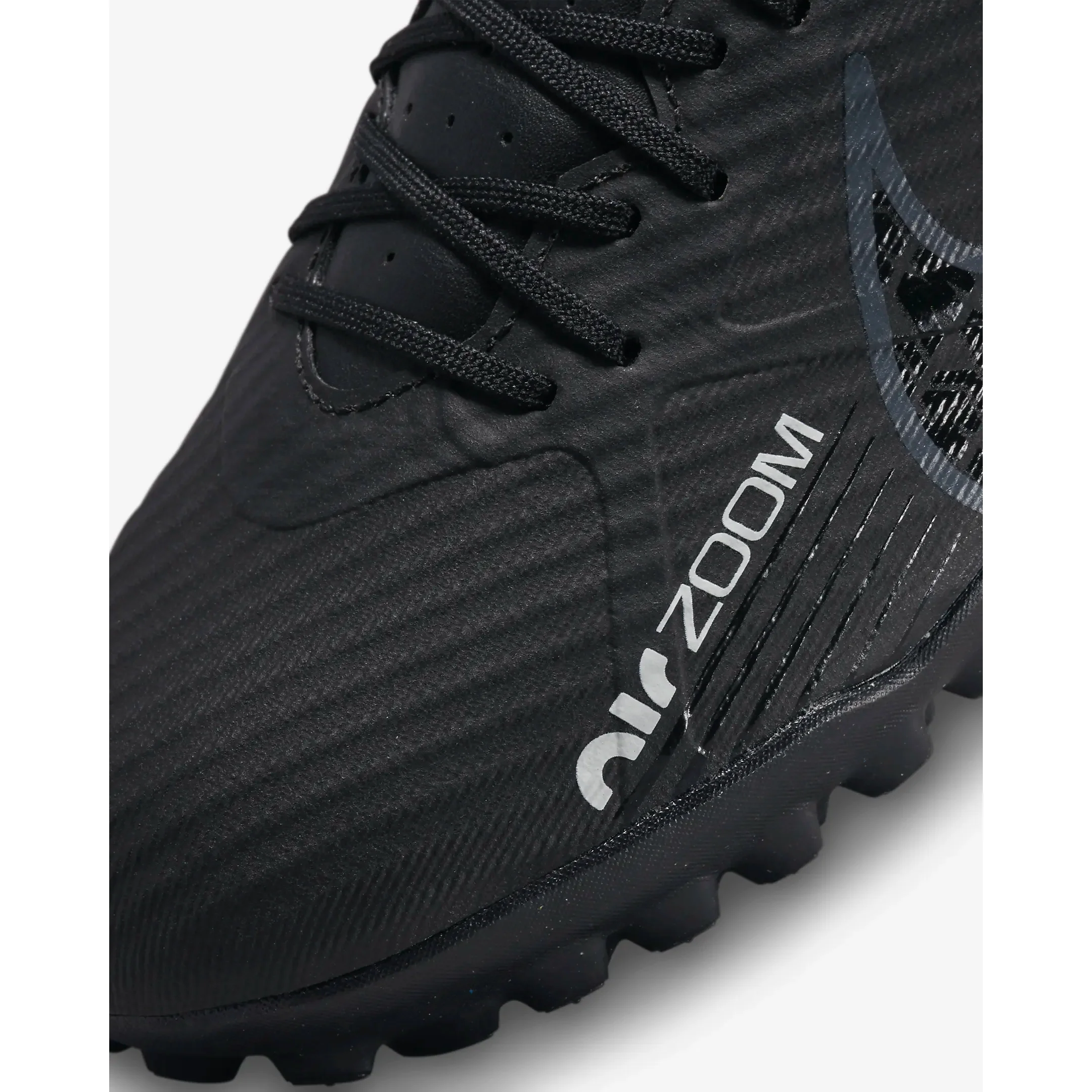 Nike Men's Zoom Mercurial Vapor 15 Academy TF Soccer Shoes - Black / Summit White / Volt / Dark Smoke Grey - Image 8