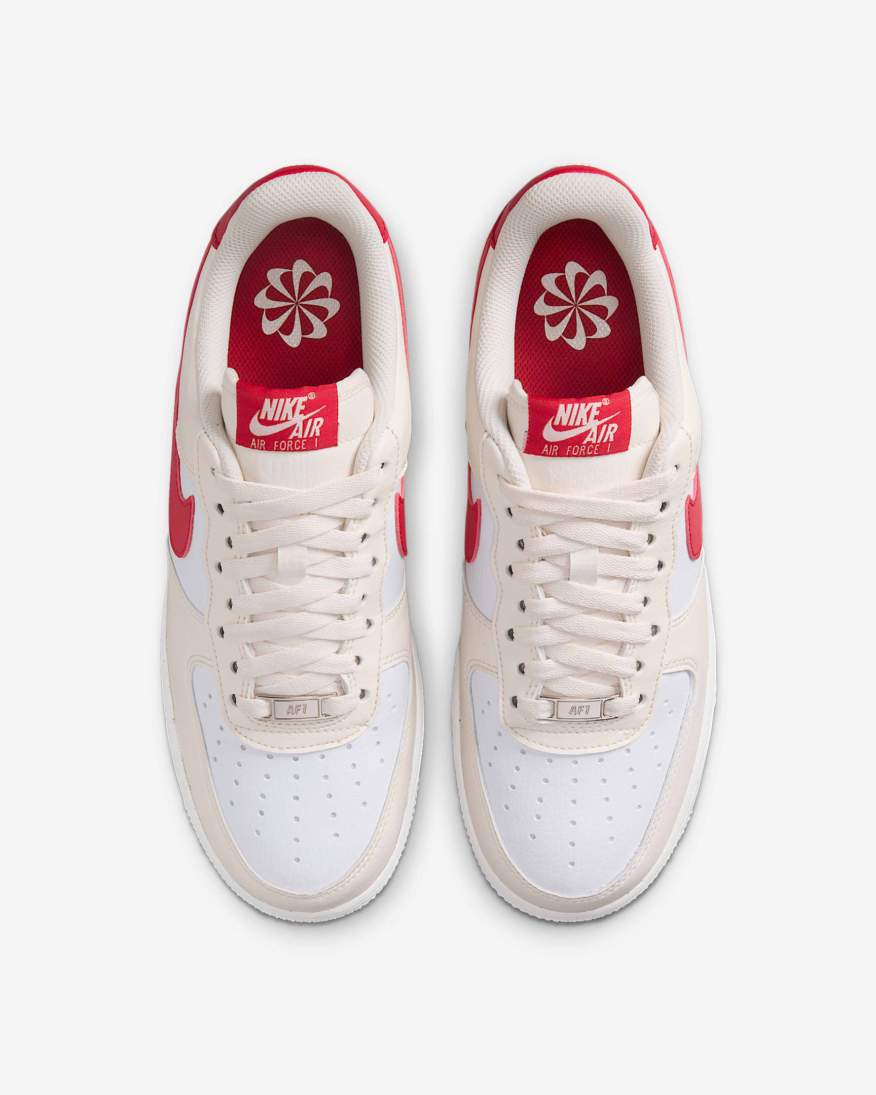Nike Women's Air Force 1 '07 Next Nature Shoes - Pale Ivory / Sail / University Red - Image 5