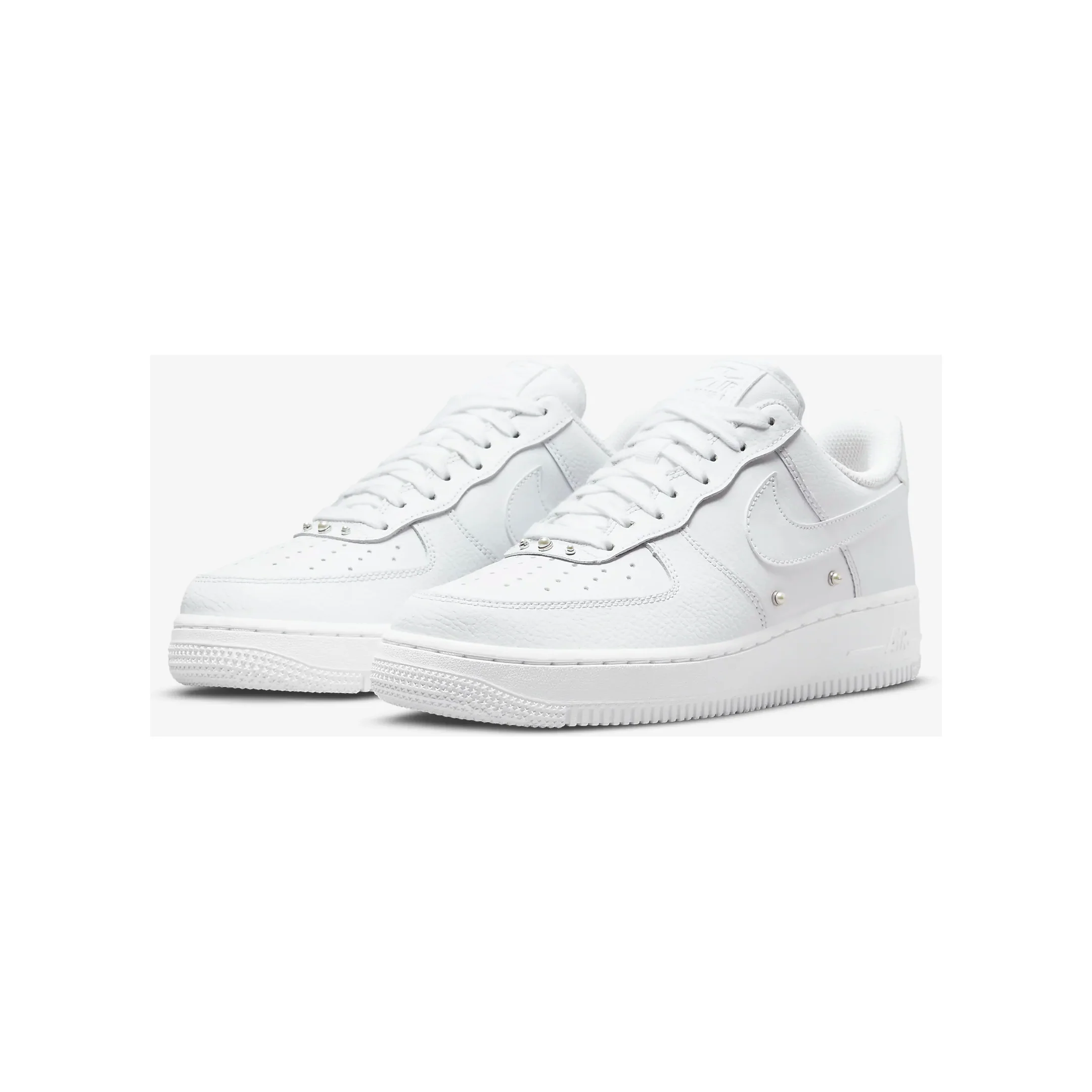 Nike Women's Air Force 1 '07 SE Shoes - White / Metallic Silver / Black - Image 7