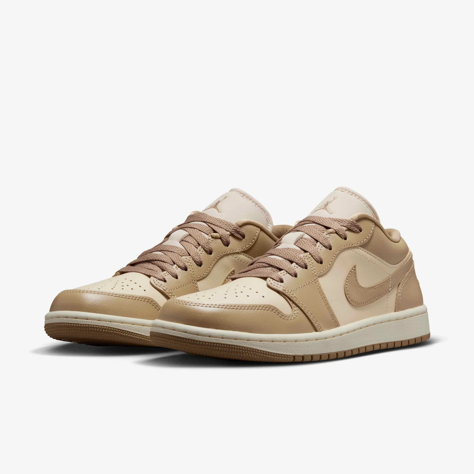 Nike Women's Air Jordan 1 Low Shoes - Rattan / Sail / Desert Camo - Image 2