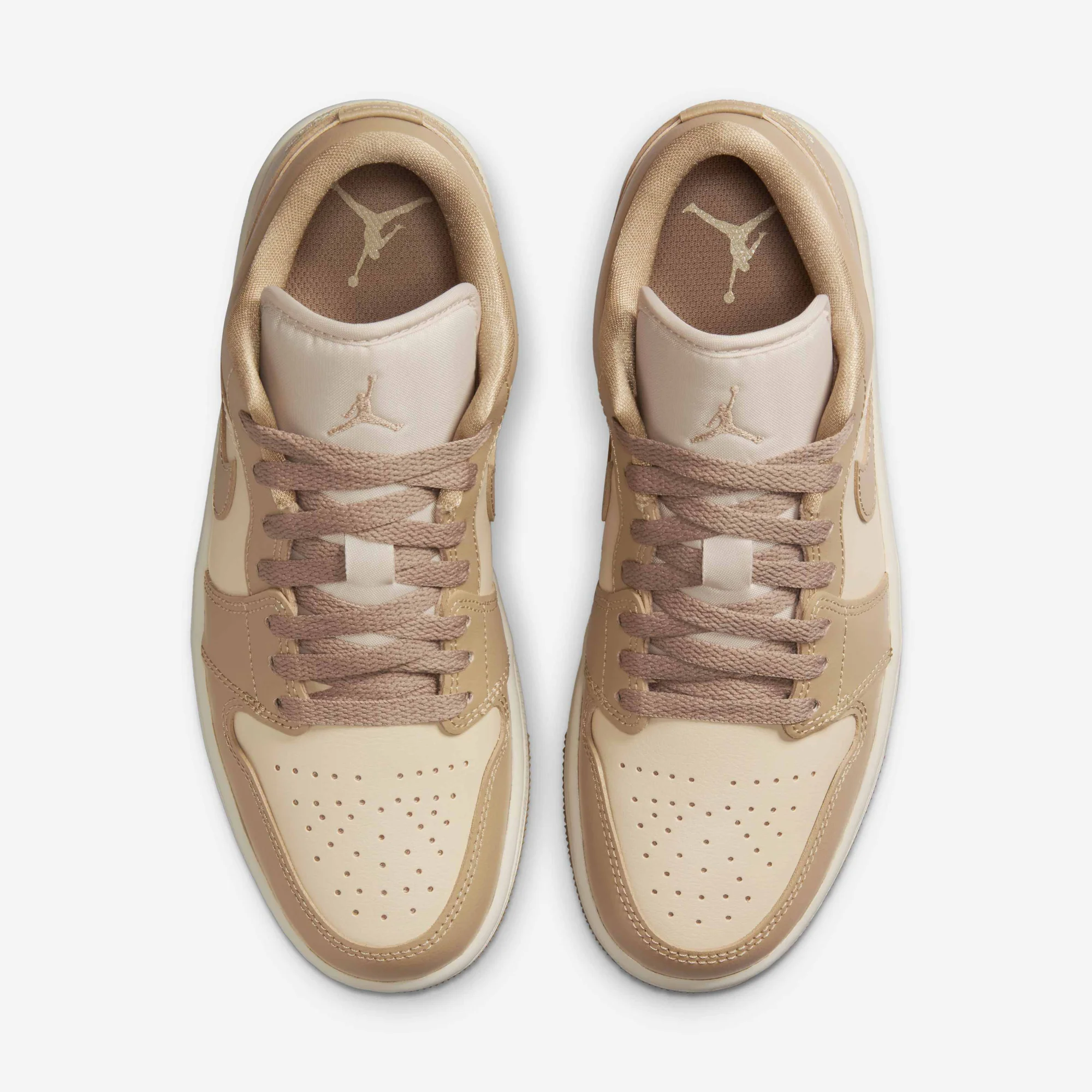 Nike Women's Air Jordan 1 Low Shoes - Rattan / Sail / Desert Camo - Image 5