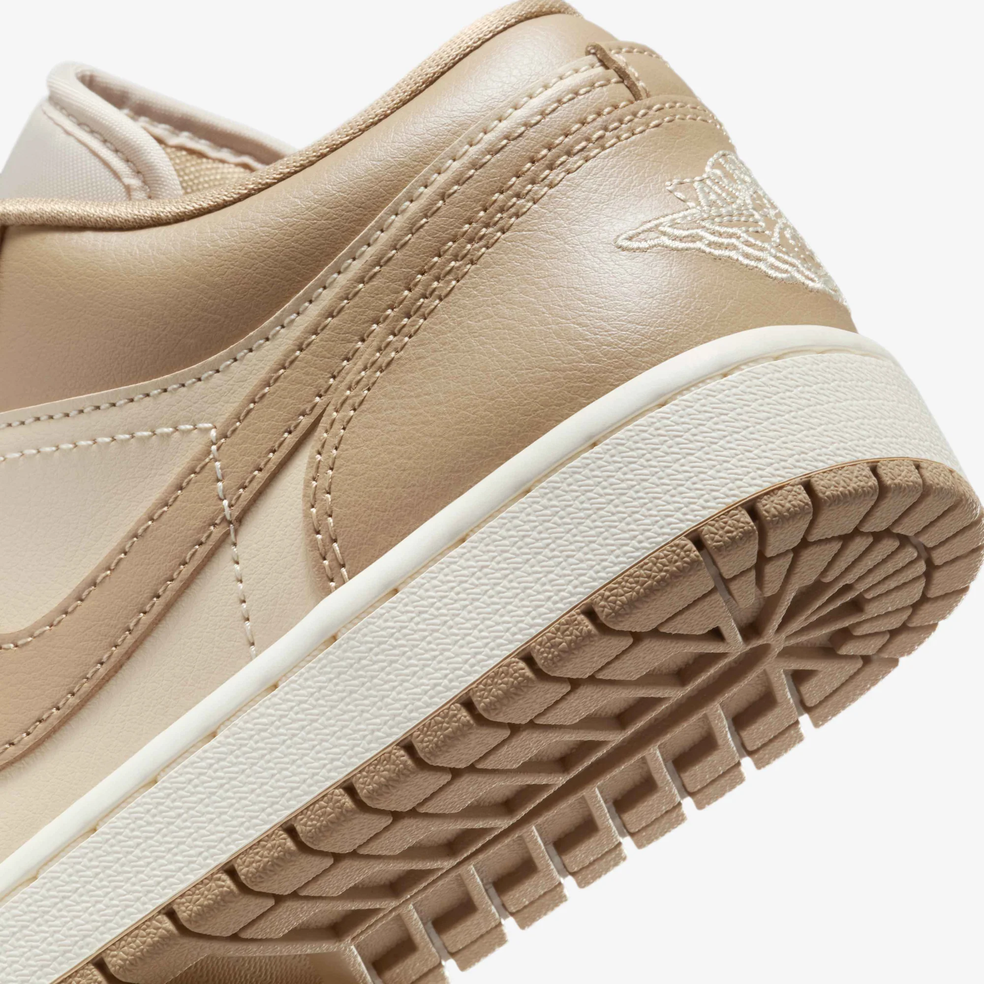 Nike Women's Air Jordan 1 Low Shoes - Rattan / Sail / Desert Camo - Image 8