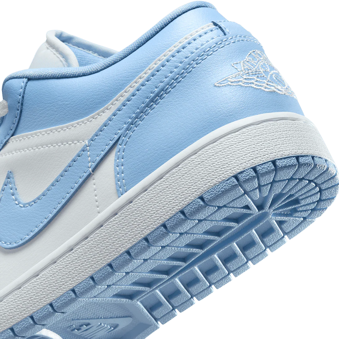Nike Women's Air Jordan 1 Low Shoes - White / Aluminum - Image 9
