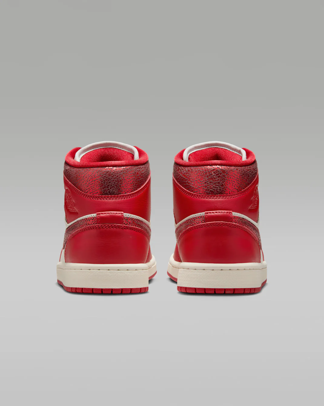 Nike Women's Air Jordan 1 Mid Se Shoes - Sail / Team Red / Varsity Red - Image 4