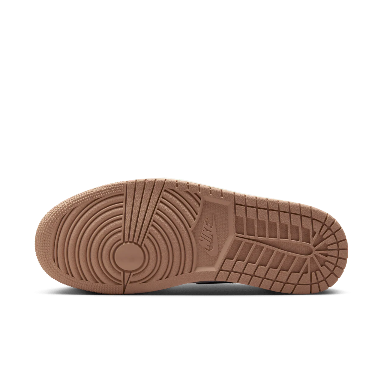 Nike Women's Air Jordan 1 Shoes - Black / Legend Medium Brown / White - Image 6