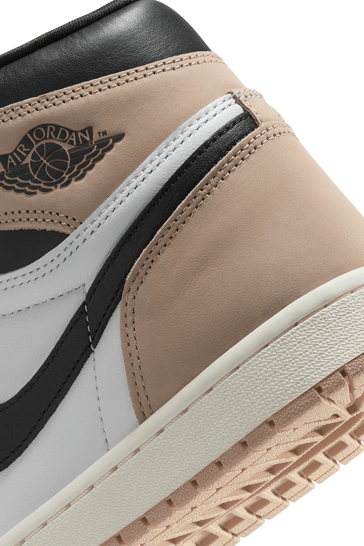 Nike Women's Air Jordan 1 Shoes - Black / Legend Medium Brown / White - Image 8