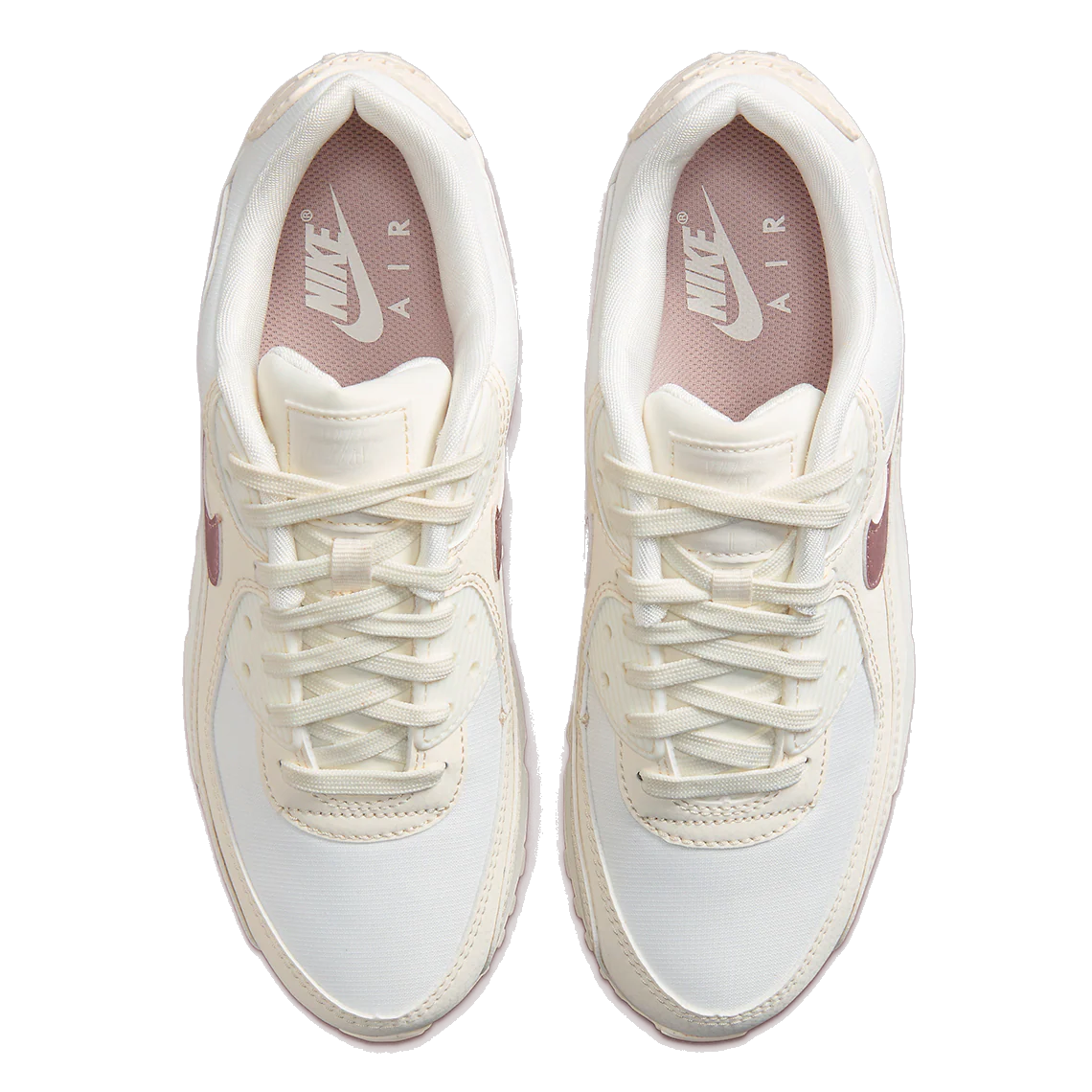 Nike Women's Air Max 90 Shoes - Sail / Pink Oxford / Phantom - Image 4