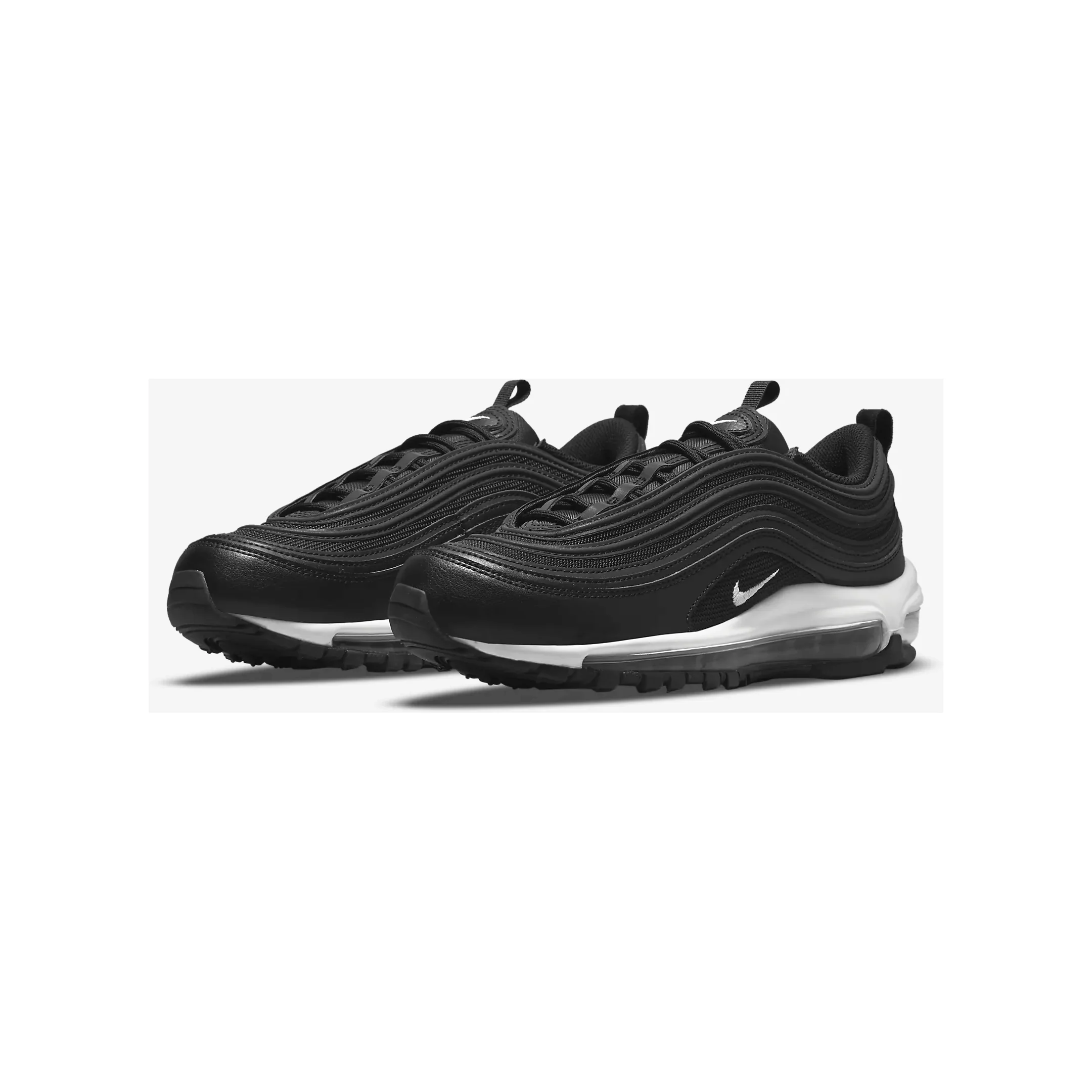 Nike Women's Air Max 97 Shoes - Black / White - Image 7
