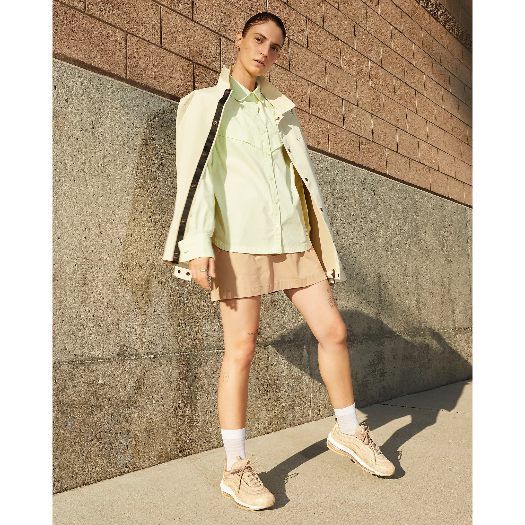 Nike Women's Air Max 97 Shoes - Hemp / Summit White / Pearl White - Image 15