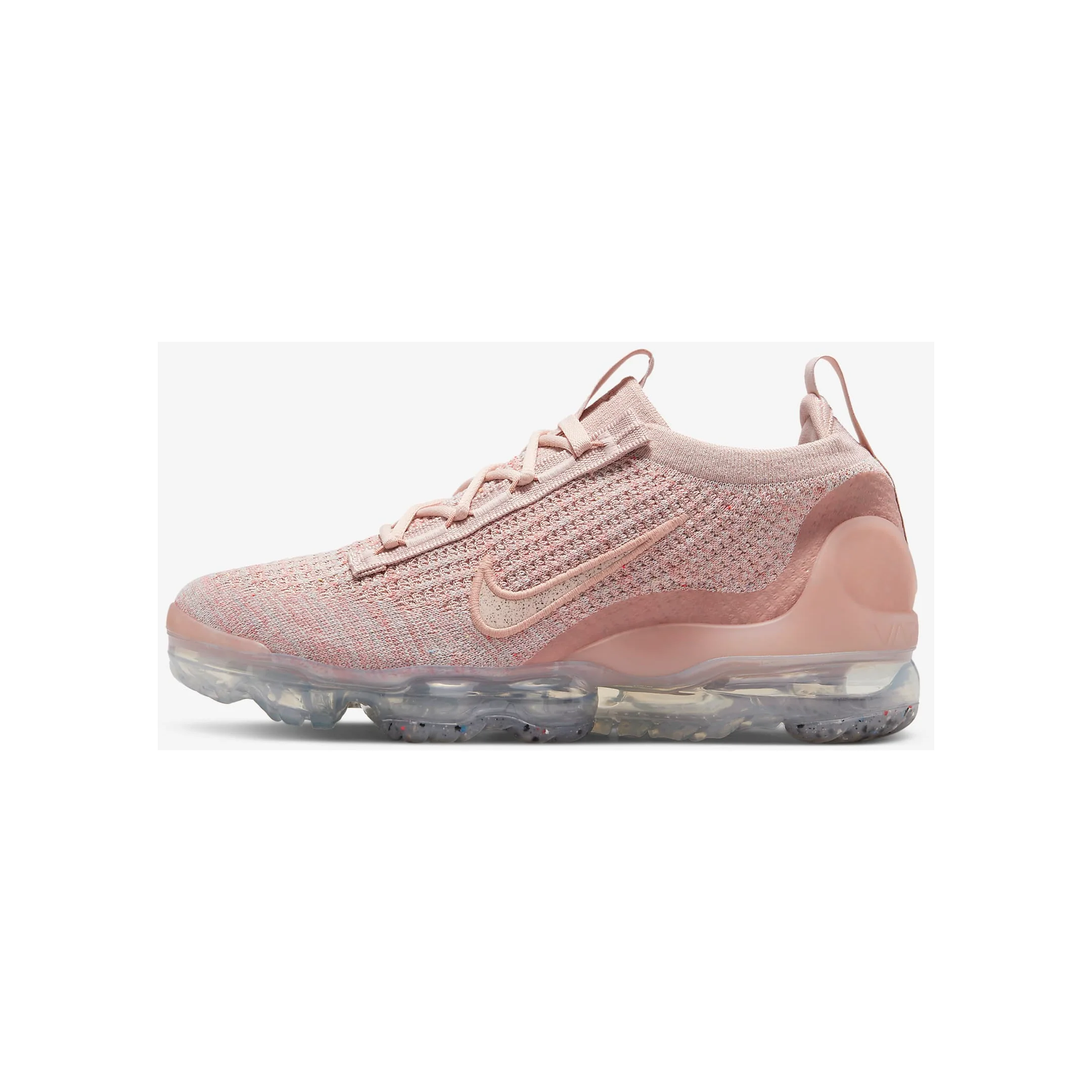 Nike Women's Air VaporMax 2021 Flyknit Shoes - Pink Oxford / Rose Whisper / Metallic Silver / Pink Oxford - Image 2
