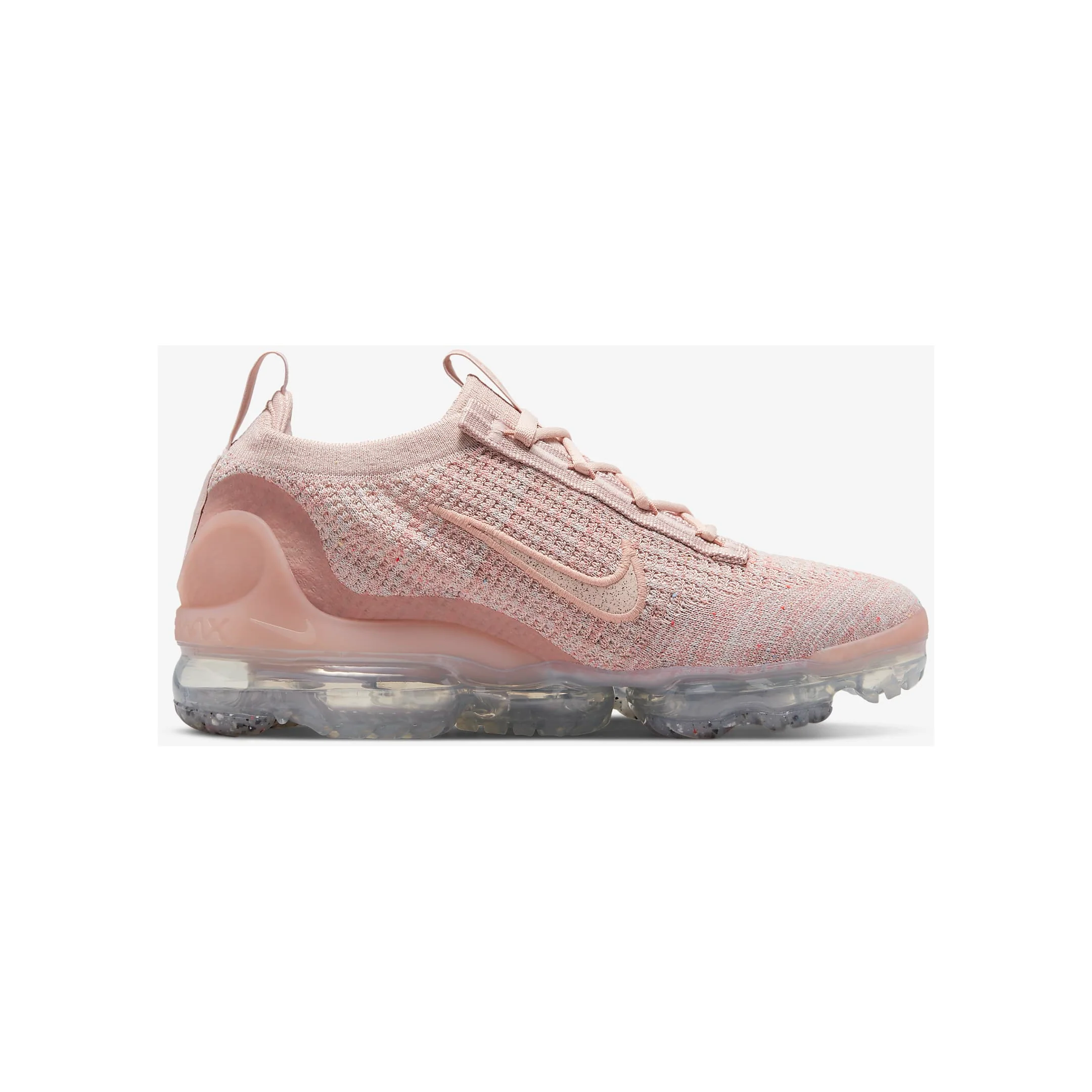 Nike Women's Air VaporMax 2021 Flyknit Shoes - Pink Oxford / Rose Whisper / Metallic Silver / Pink Oxford - Image 5