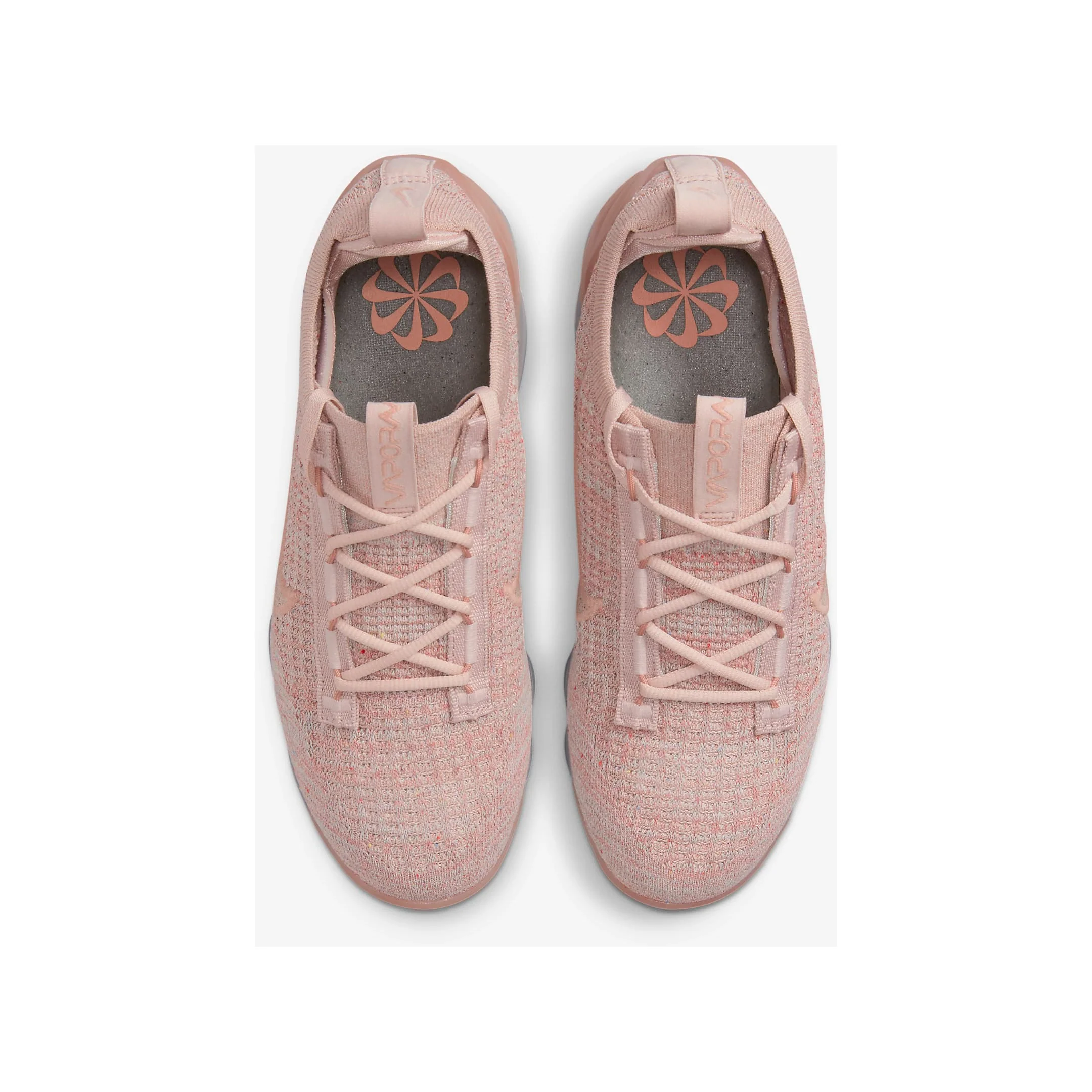 Nike Women's Air VaporMax 2021 Flyknit Shoes - Pink Oxford / Rose Whisper / Metallic Silver / Pink Oxford - Image 6