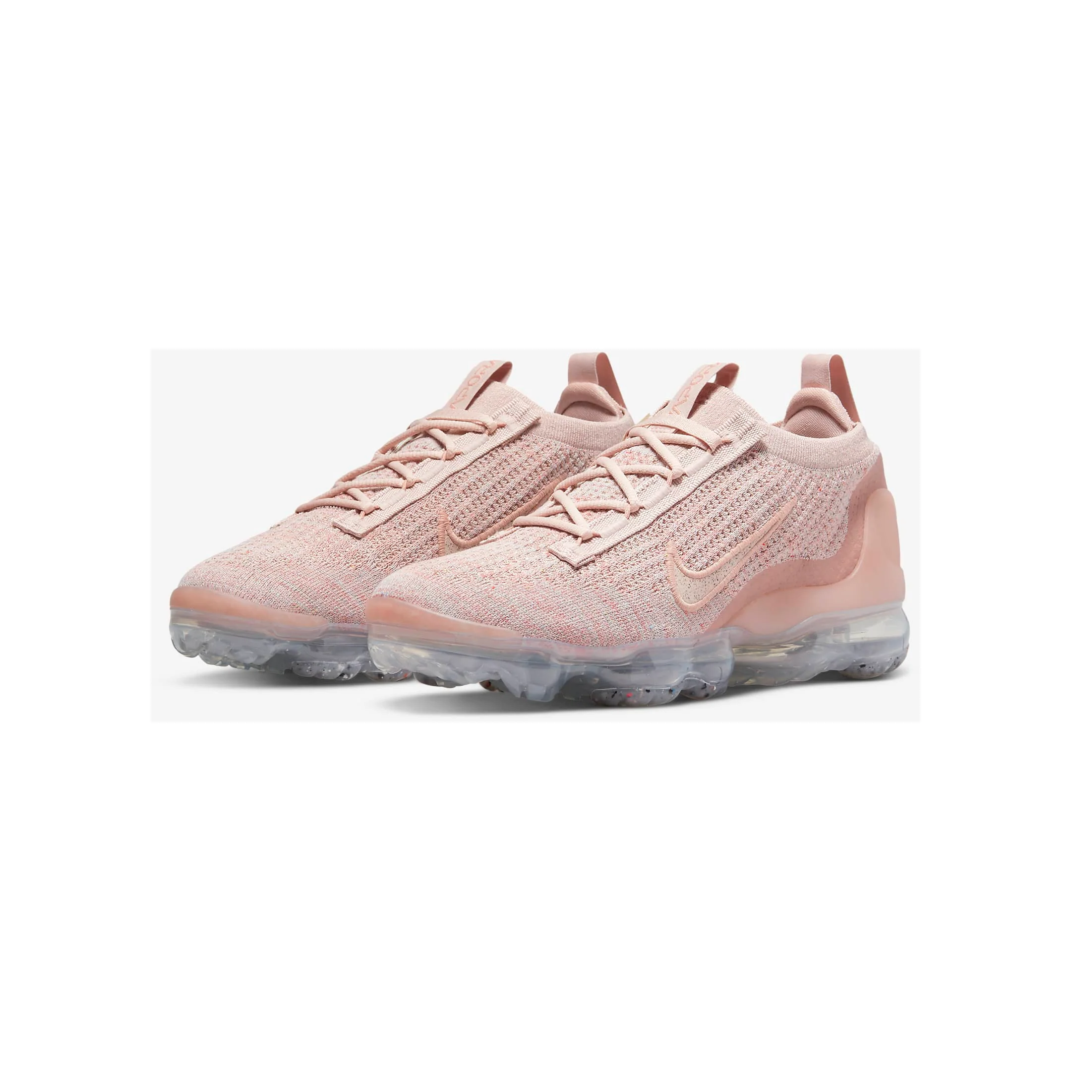Nike Women's Air VaporMax 2021 Flyknit Shoes - Pink Oxford / Rose Whisper / Metallic Silver / Pink Oxford - Image 7
