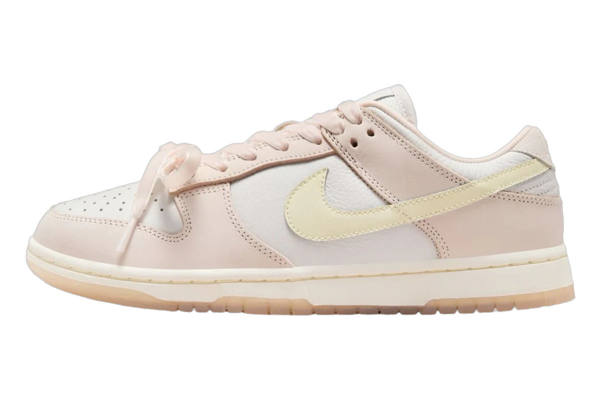 Nike Women's Dunk Low Premium Shoes - Light Soft Pink / Platinum Tint / Coconut Milk - Image 3