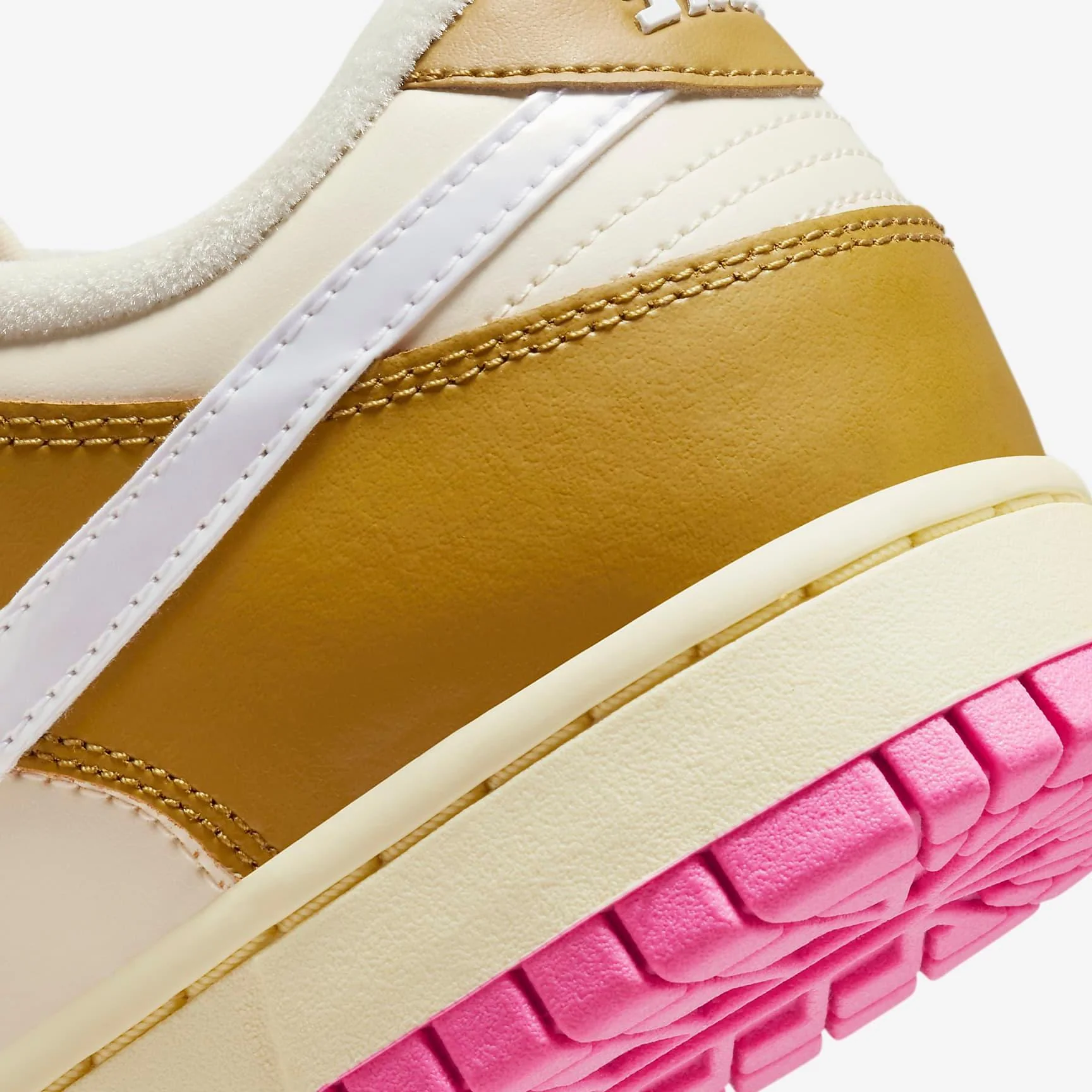 Nike Women's Dunk Low SE Shoes - Bronzine / Pink / Alabaster / Coconut Milk - Image 10
