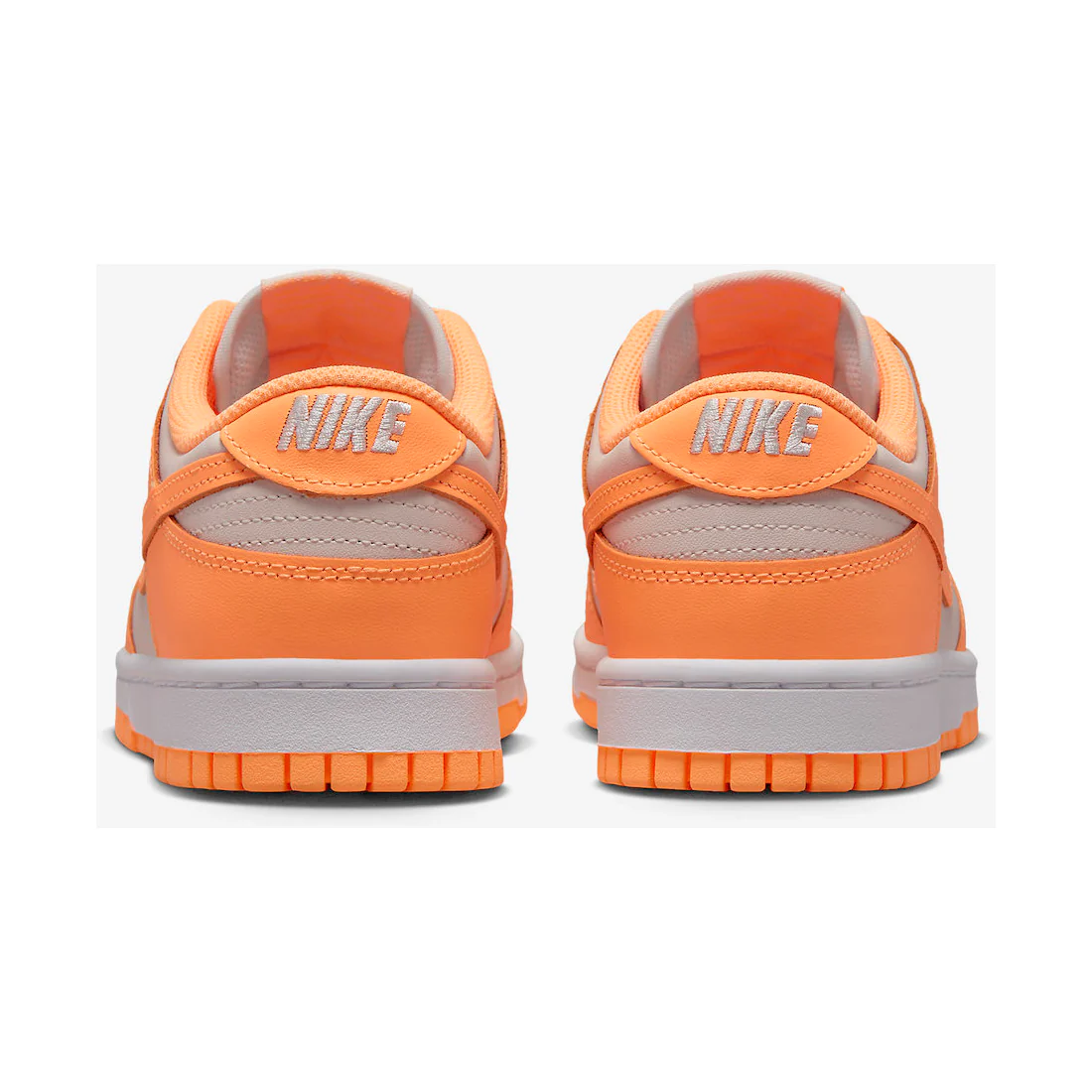Nike Women's Dunk Low Shoes - Peach Cream / White / Orange - Image 6