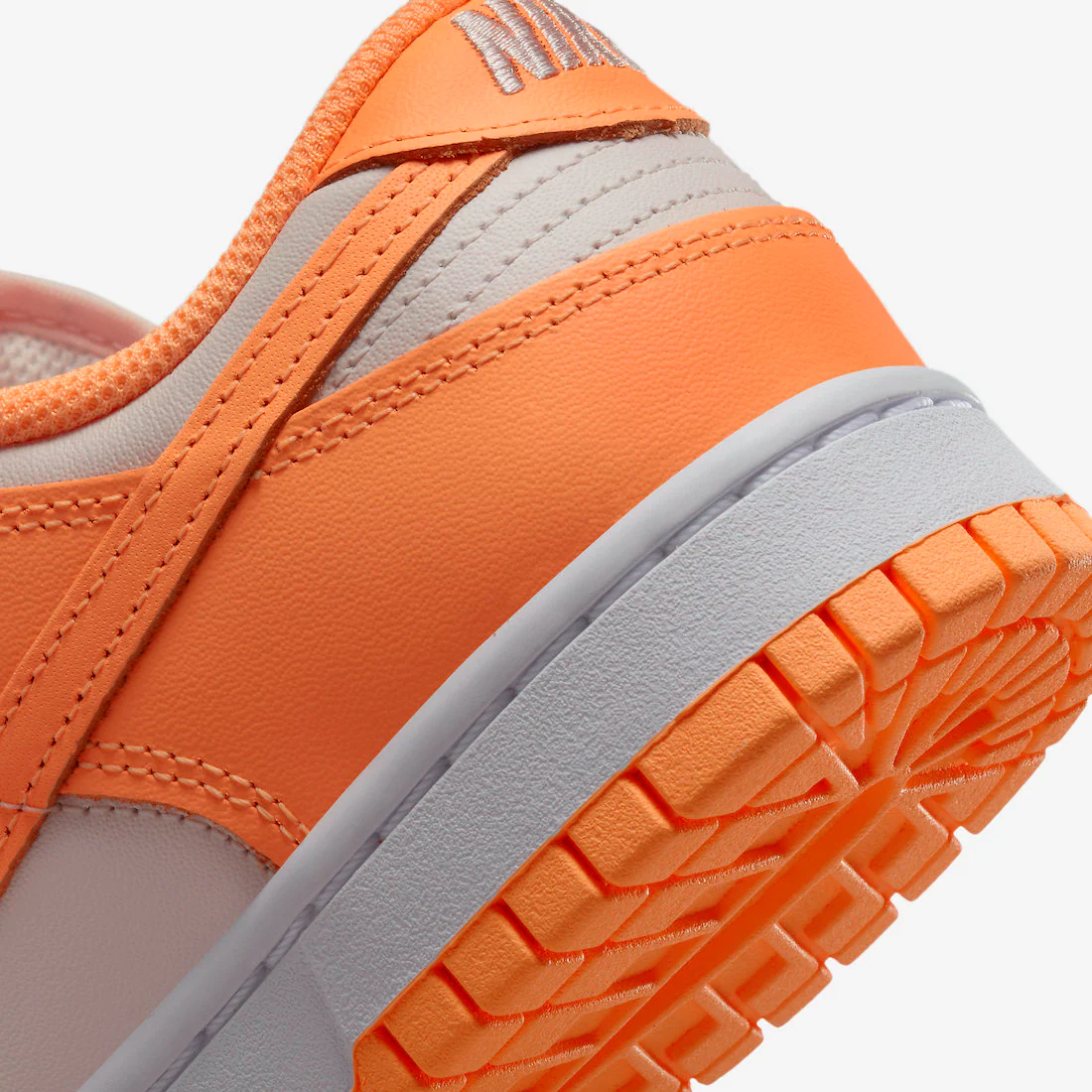 Nike Women's Dunk Low Shoes - Peach Cream / White / Orange - Image 9