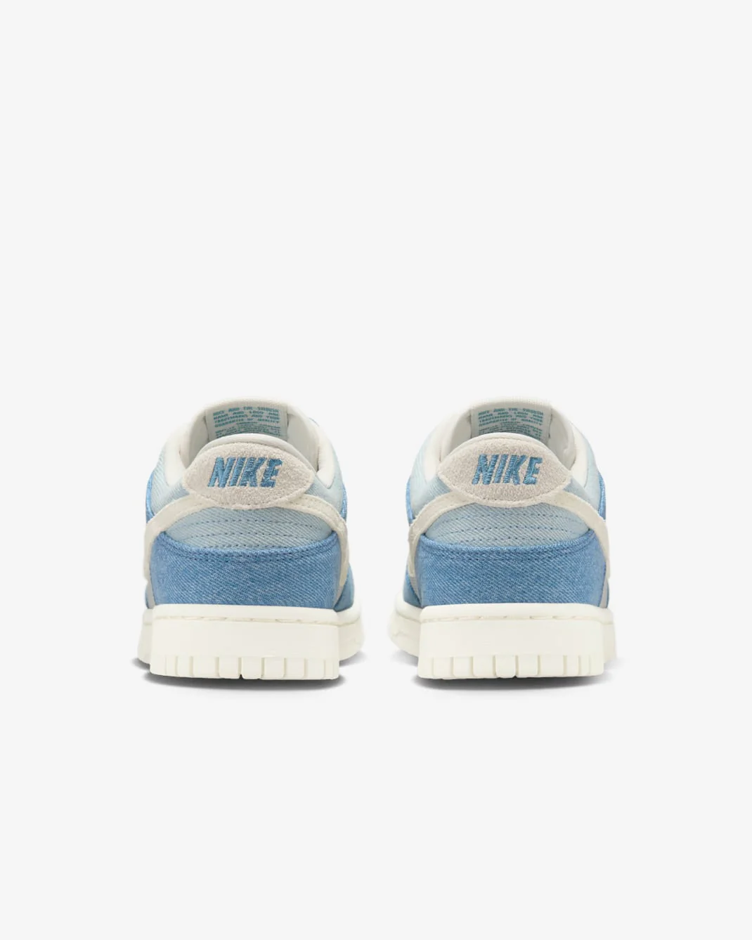 Nike Women's Dunk Low Shoes - Smokey Blue / Denim Turquoise / Ochre / Pale Ivory - Image 7