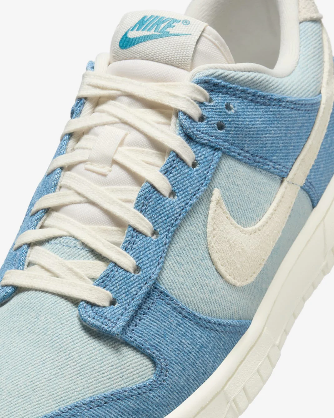 Nike Women's Dunk Low Shoes - Smokey Blue / Denim Turquoise / Ochre / Pale Ivory - Image 8