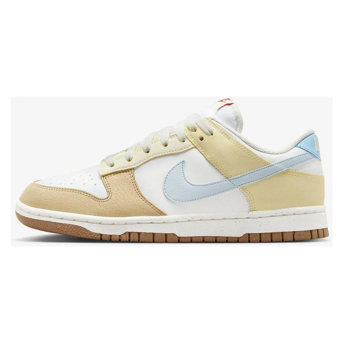 Nike Women's Dunk Low Shoes - Summit White / Aquarius Blue / Soft Yellow / Glacier Blue - Image 4