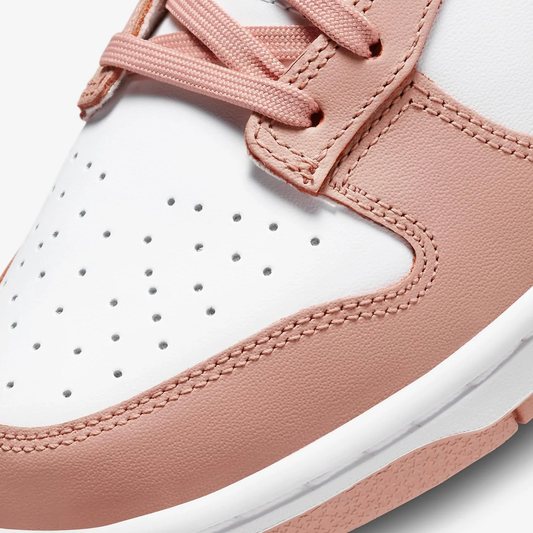 Nike Women's Dunk Low Shoes - White / Rose Whisper - Image 8