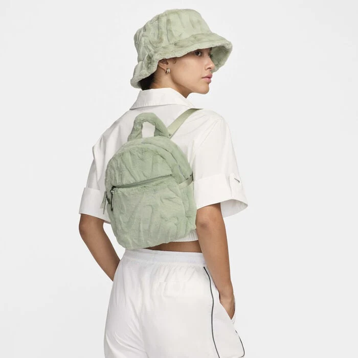 Nike Women's Nike Sportswear Futura Faux Fur Mini Backpack - Jade Horizon - Image 2