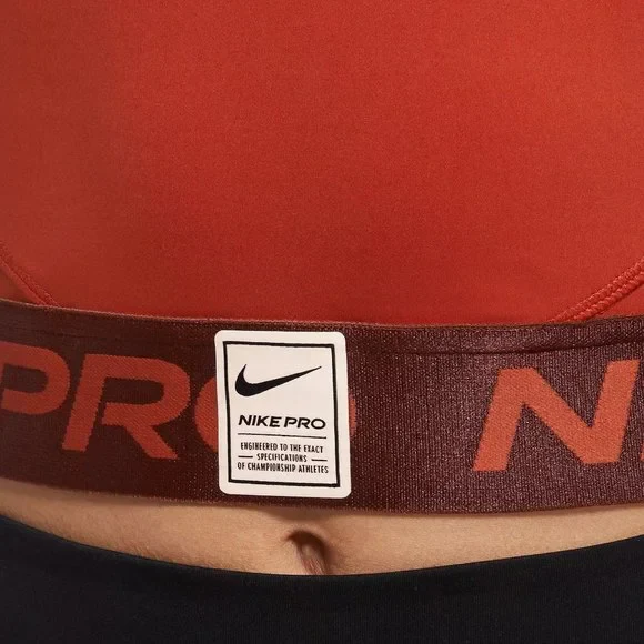 Nike Women's Pro Dri Fit Tank Top - Maroon Red - Image 4