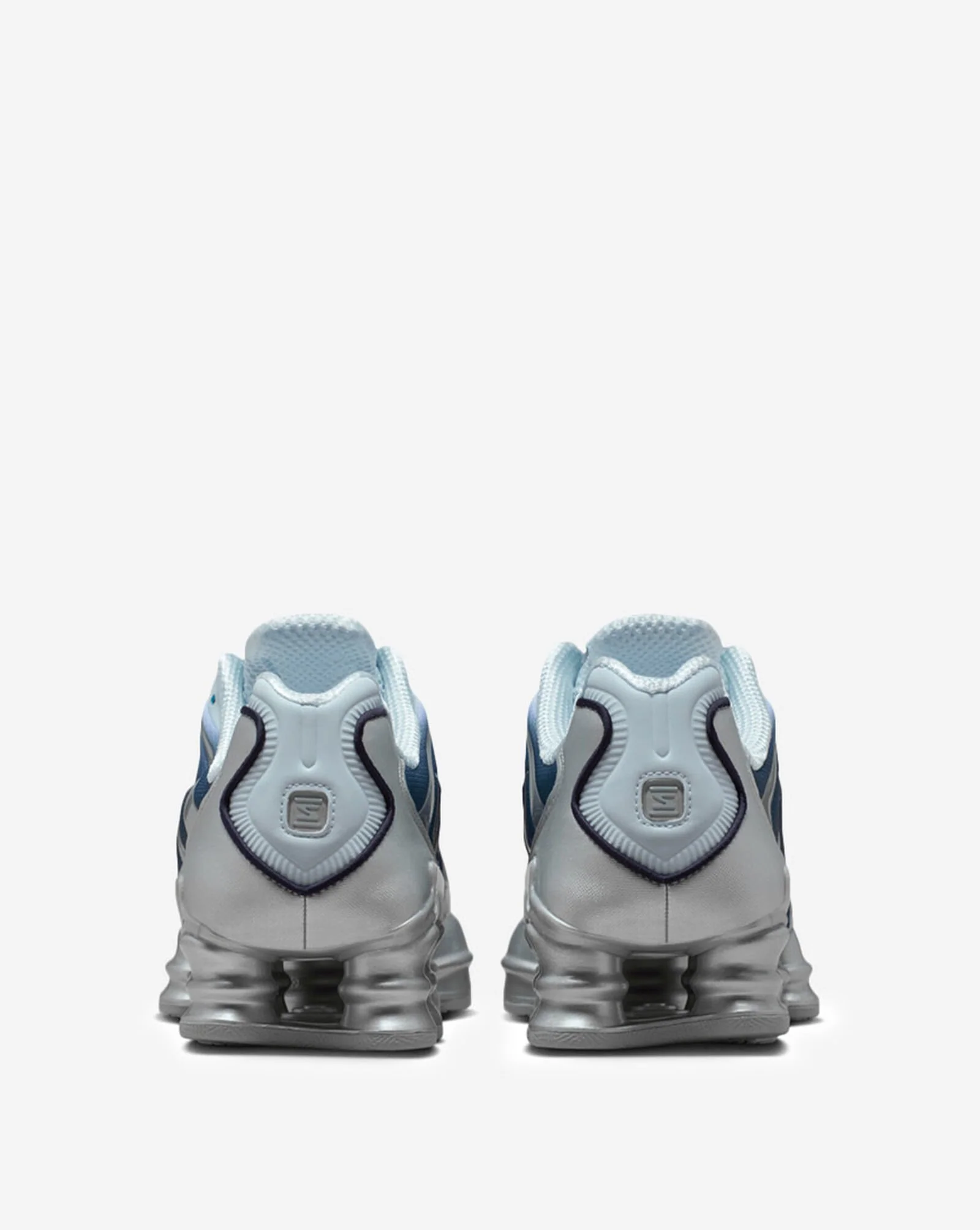 Nike Women's Shox Tl Fade Shoes - Silver / Light Blue / Metallic Silver - Image 4