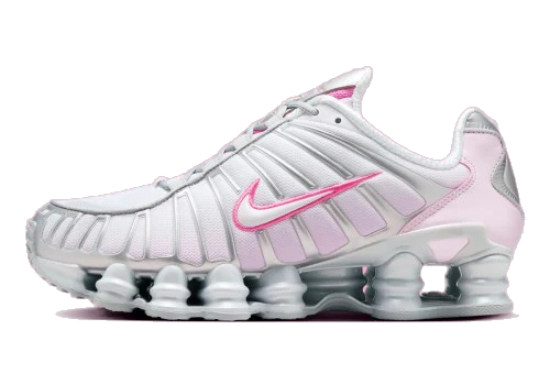 Nike Women's Shox Tl Shoes - Metallic Platinum / Pinksicle / Pink Foam / White / Flat Silver - Image 3