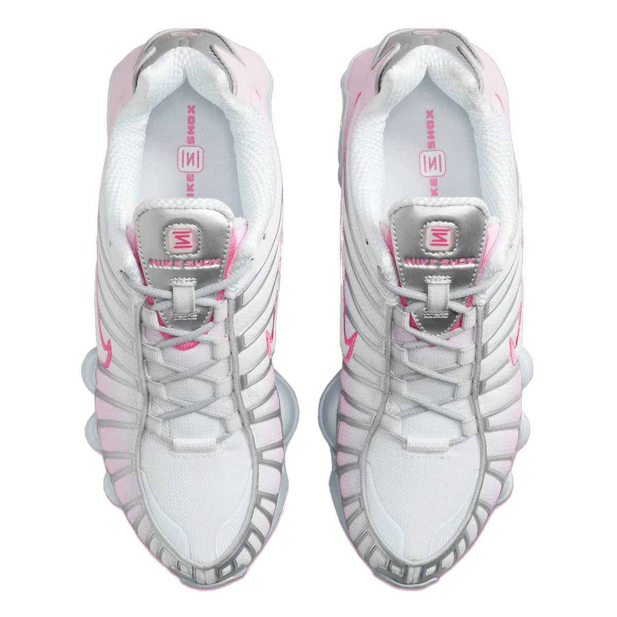 Nike Women's Shox Tl Shoes - Metallic Platinum / Pinksicle / Pink Foam / White / Flat Silver - Image 4