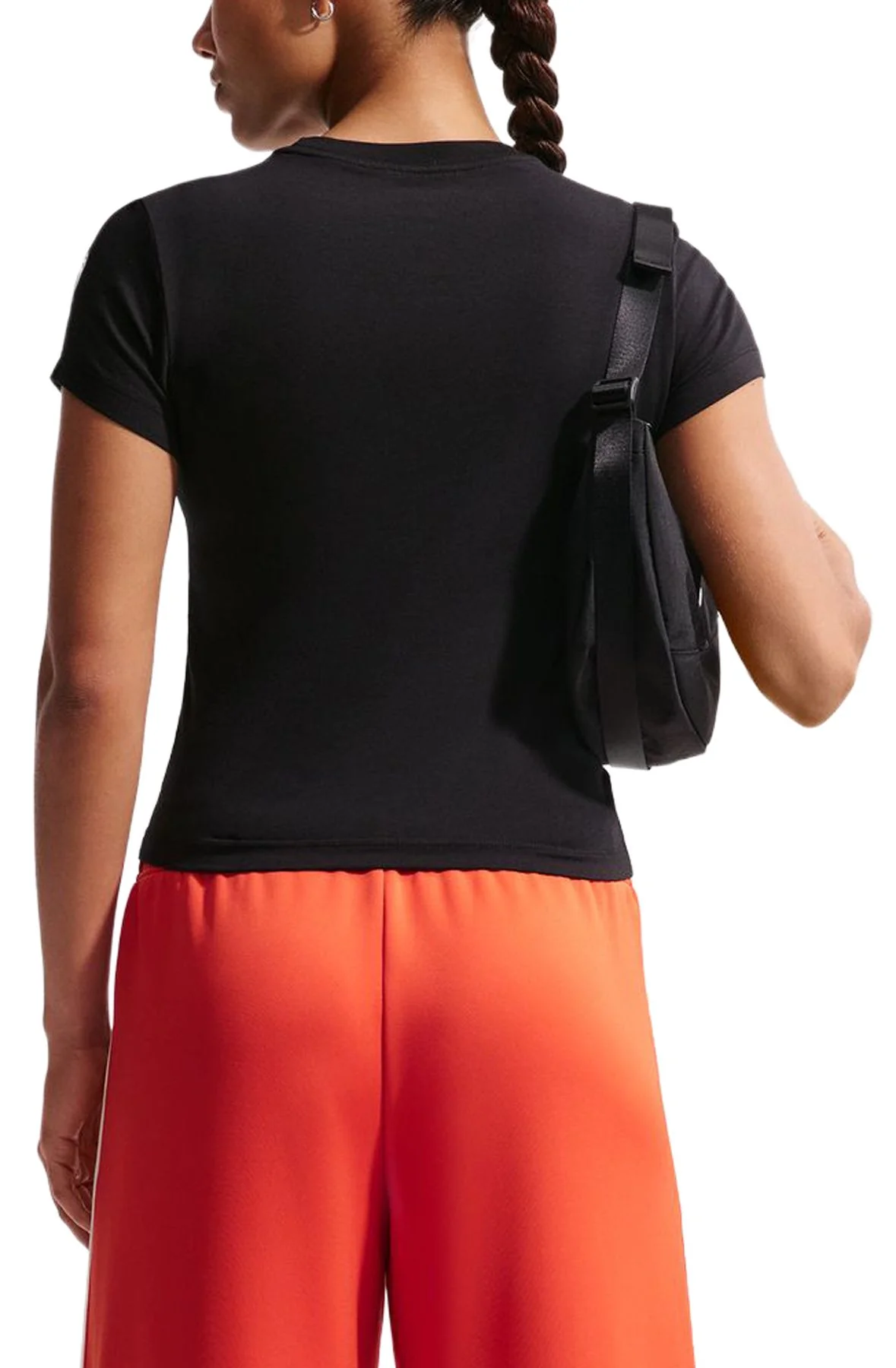 Nike Women's Sportswear Chill Knit Slim Cropped T-Shirt Apparel - Black - Image 2