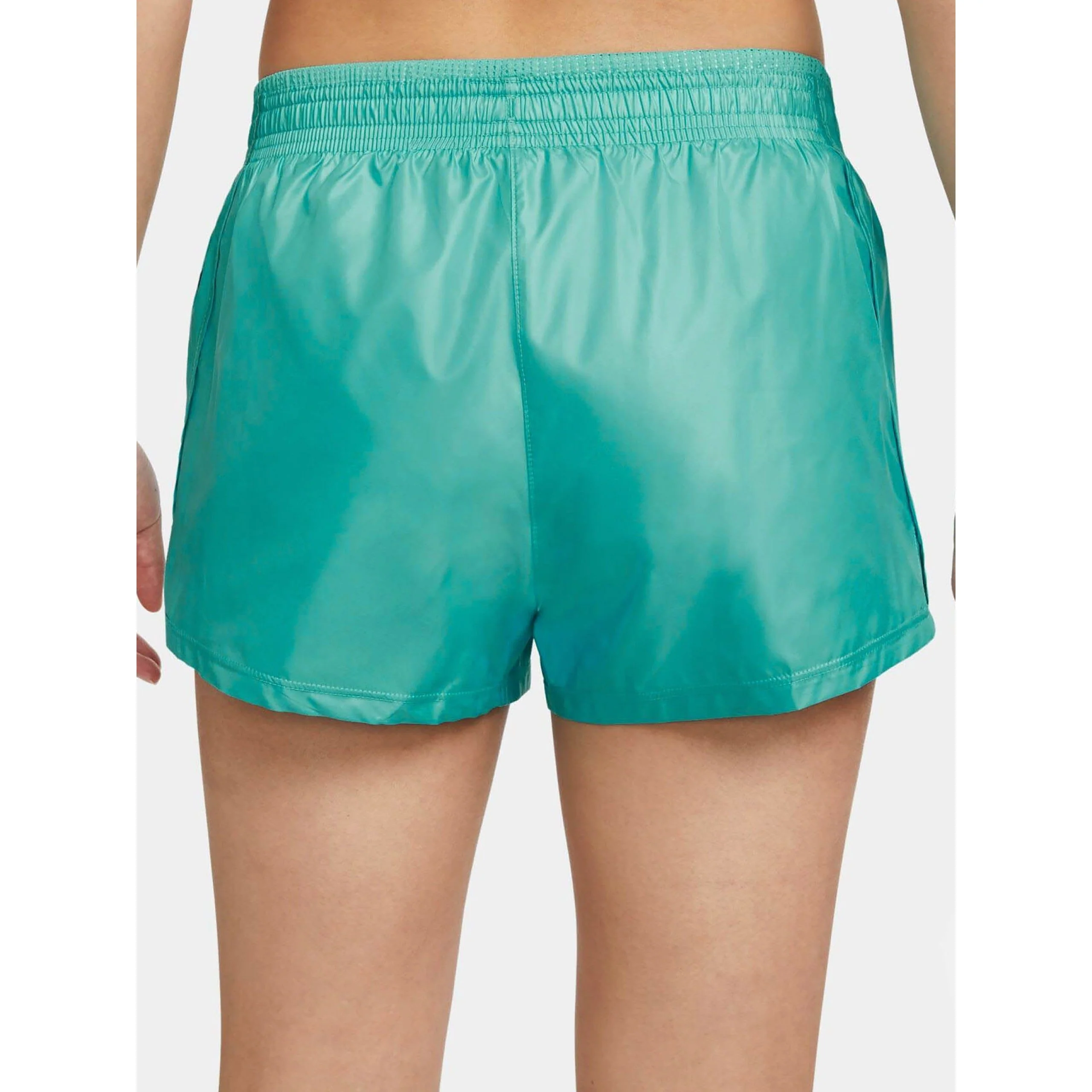 Nike Women's Swoosh Run Shorts - Washed Teal Green / White - Image 3