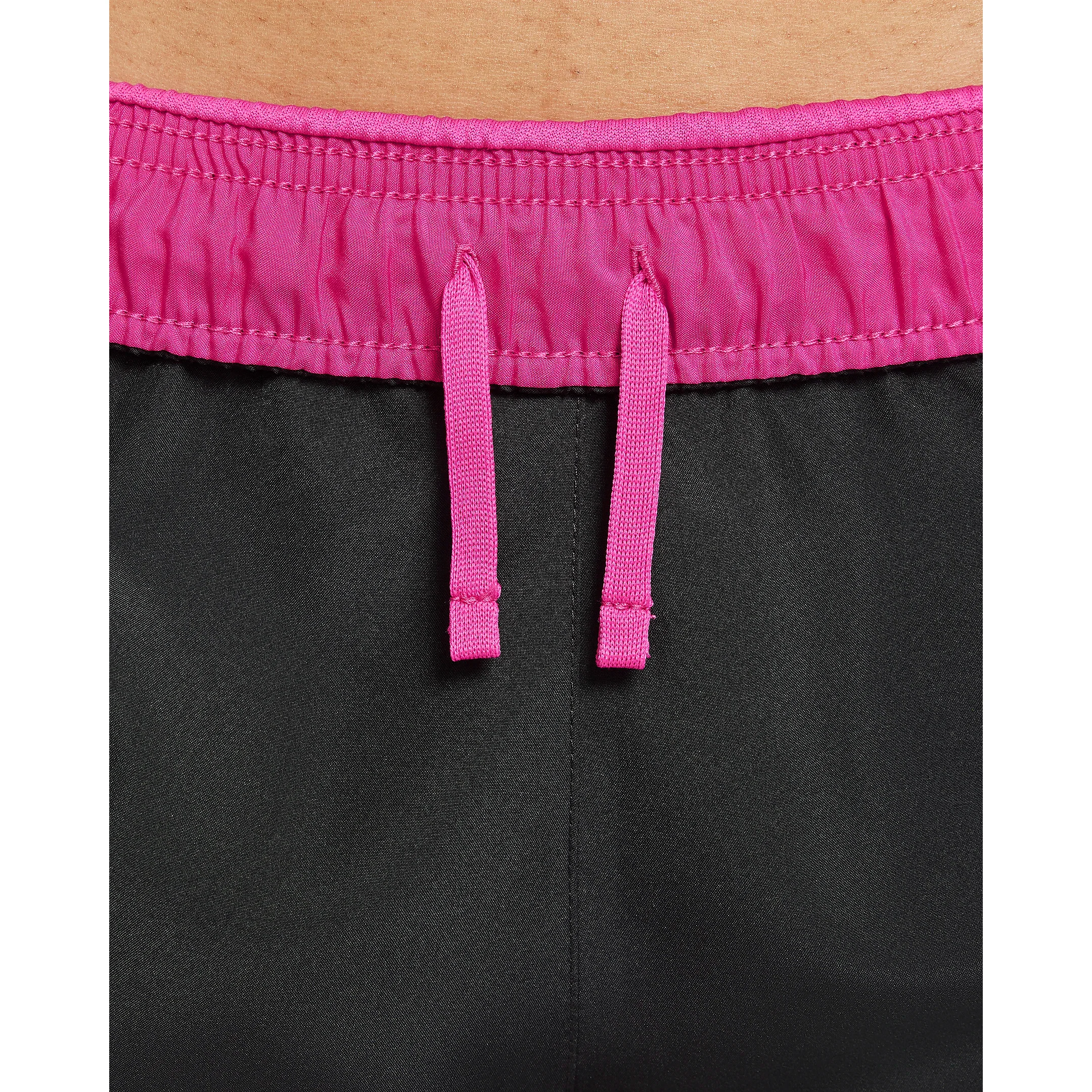 Nike Women's Tempo Shorts - Black / White / Vivid Pink / Wolf Grey - Image 5