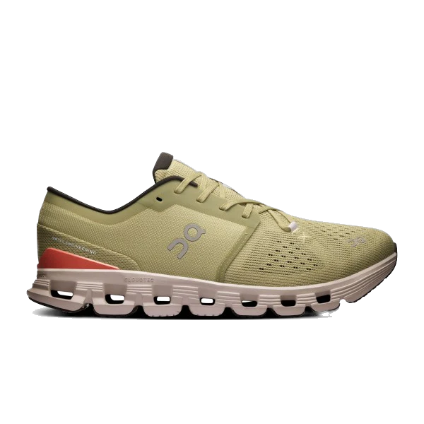 On Men's Cloud X 4 Shoes - Caper / Salmon