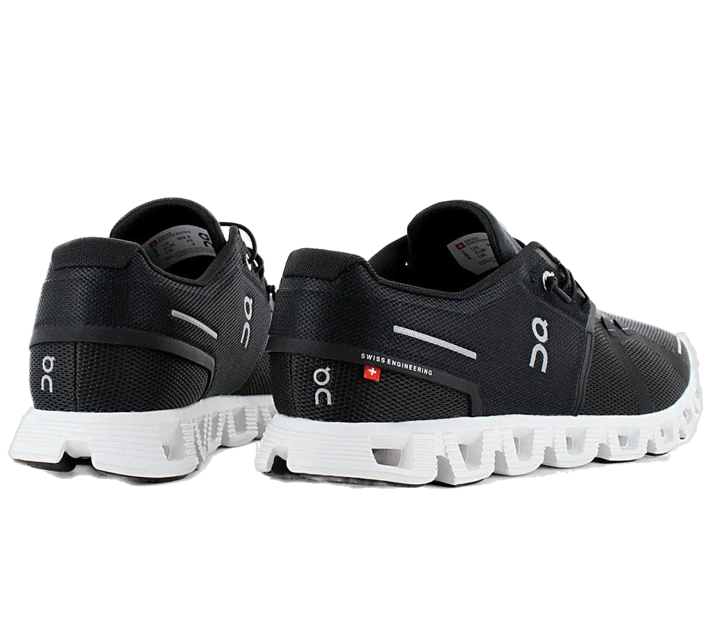 On Running Men's Cloud 5 Shoes - Black / White - Image 4