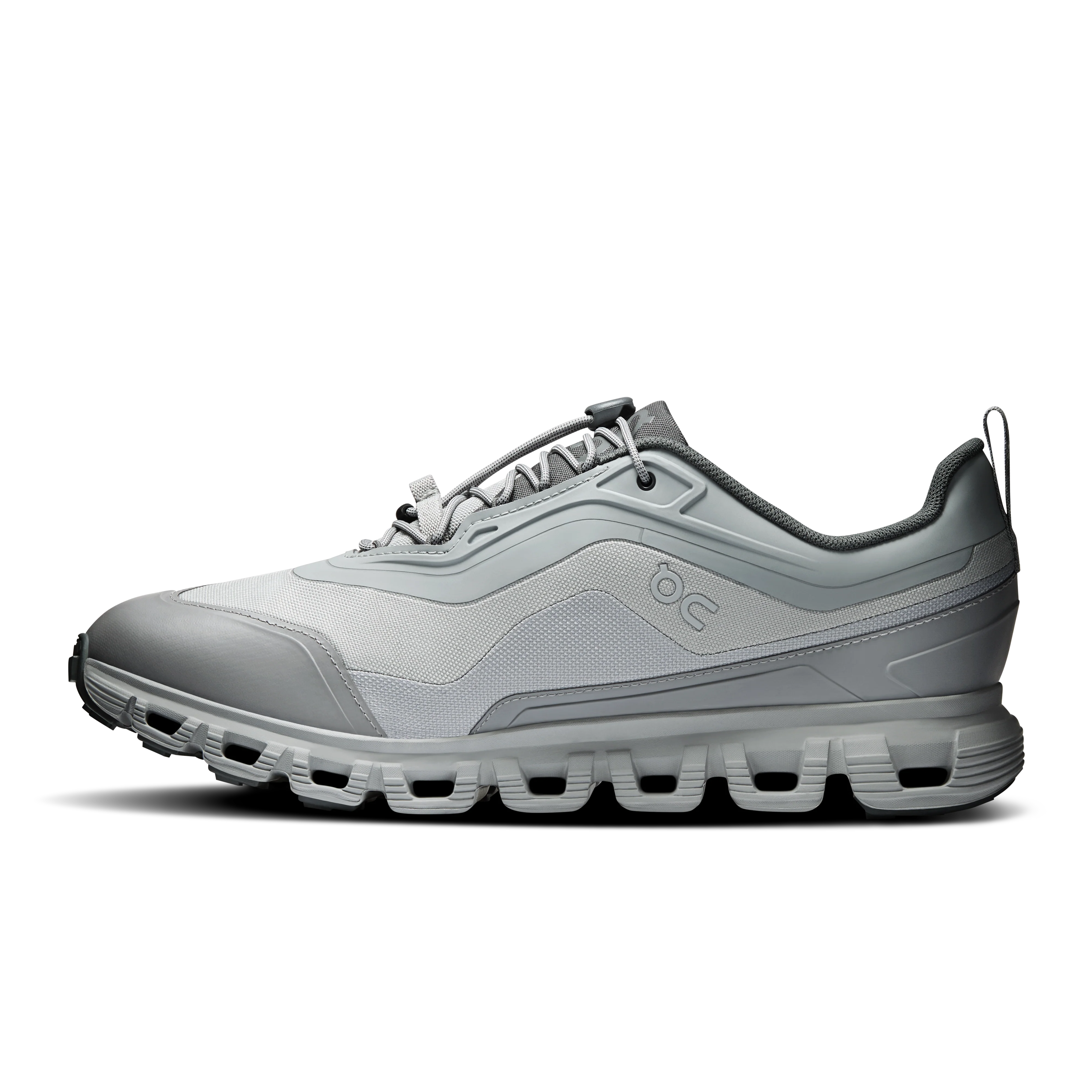 On Running Men's Cloud 6 Geo Waterproof Shoes - Alloy / Alloy - Image 4