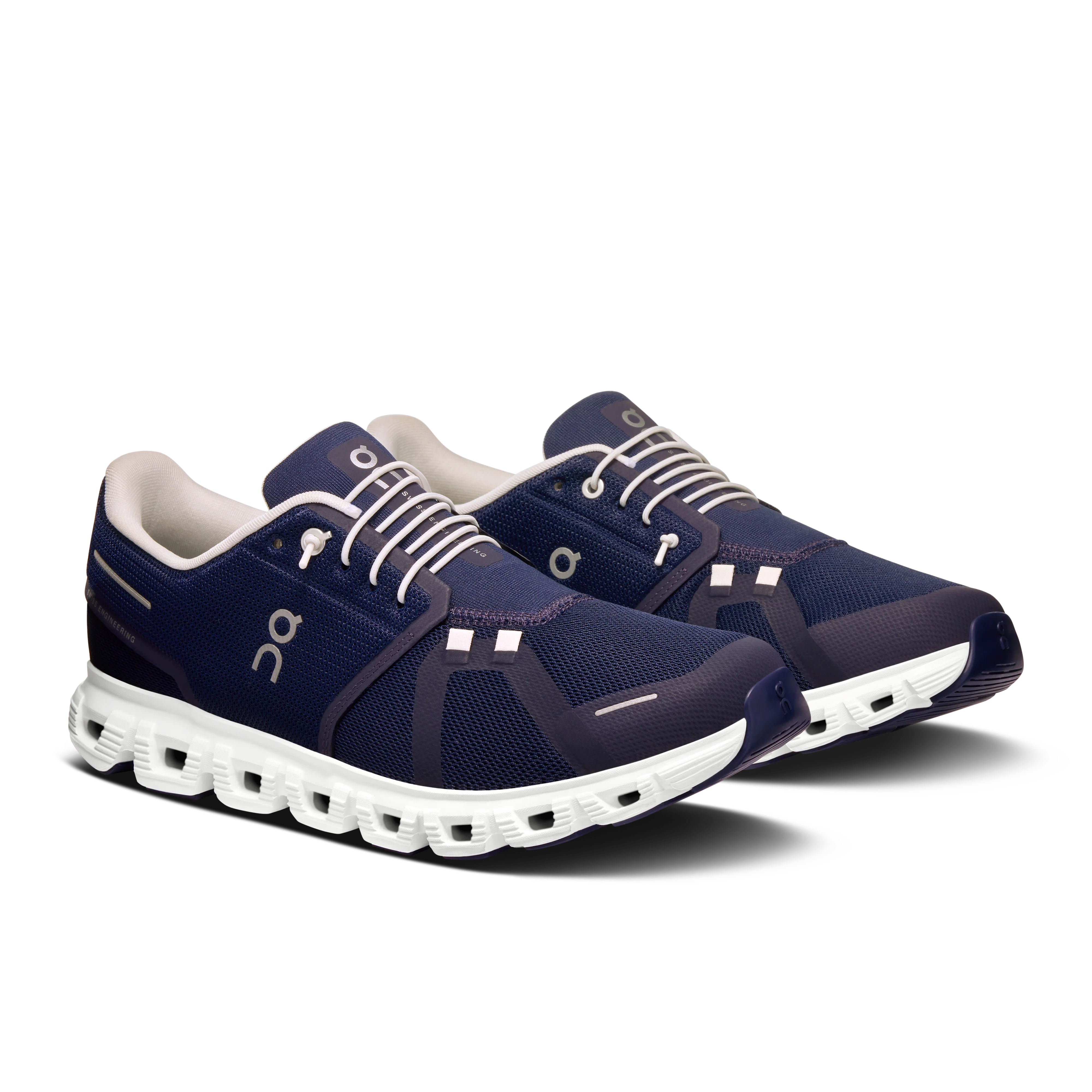 On Running Men's Cloud 6 Shoes - Midnight / White - Image 2