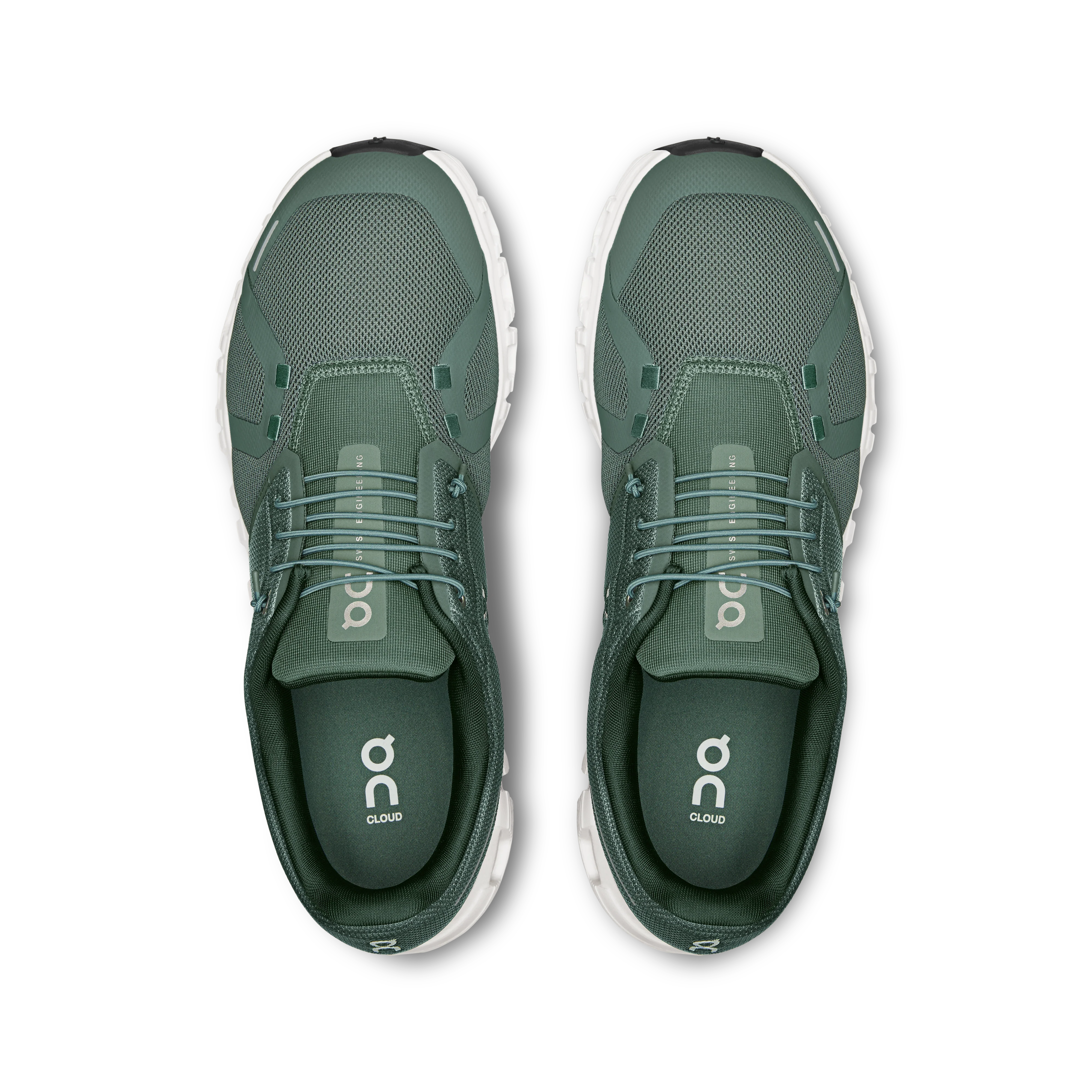 On Running Men's Cloud 6 Shoes - Olive / Evergreen - Image 3