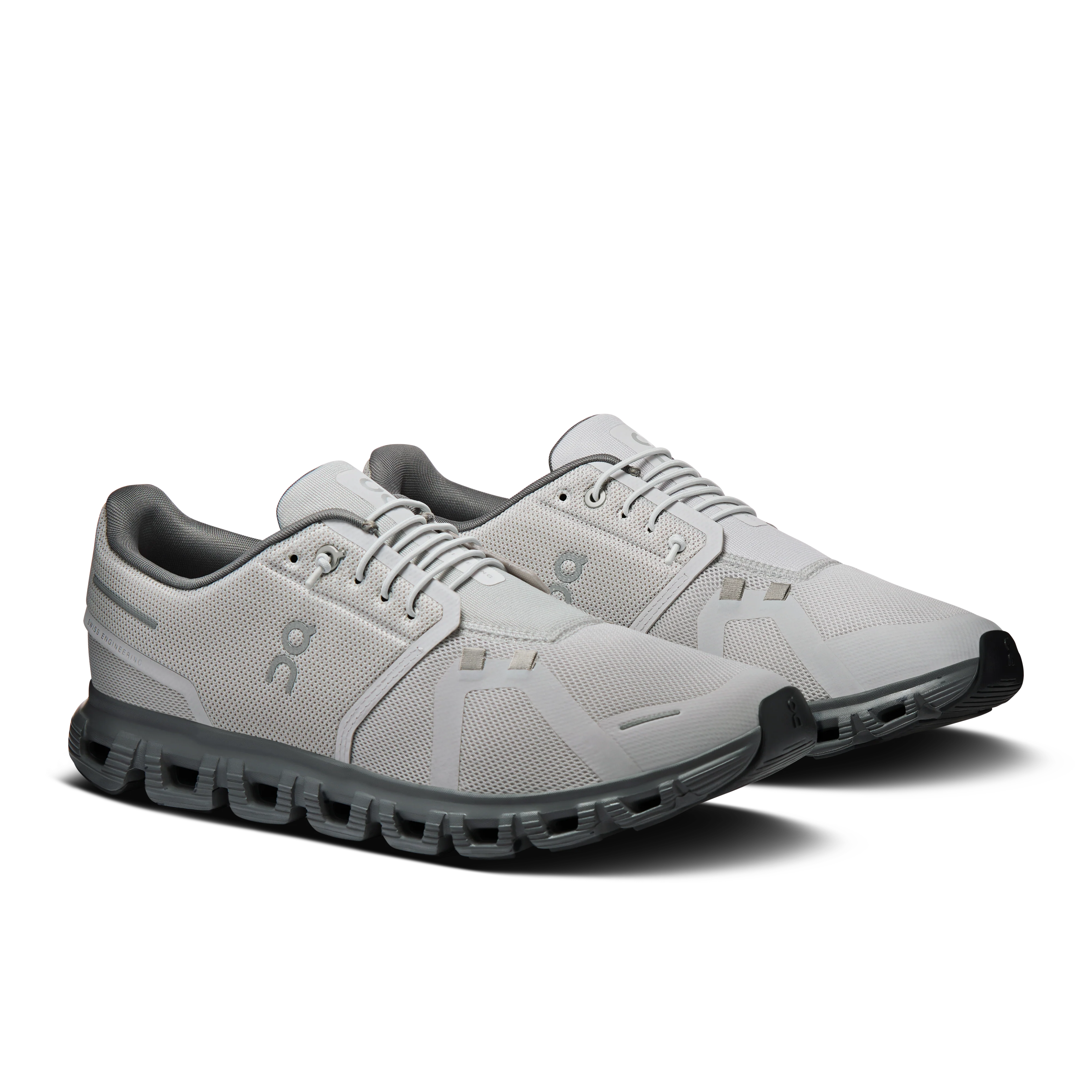 On Running Men's Cloud 6 Shoes - Wolf / Rock - Image 2