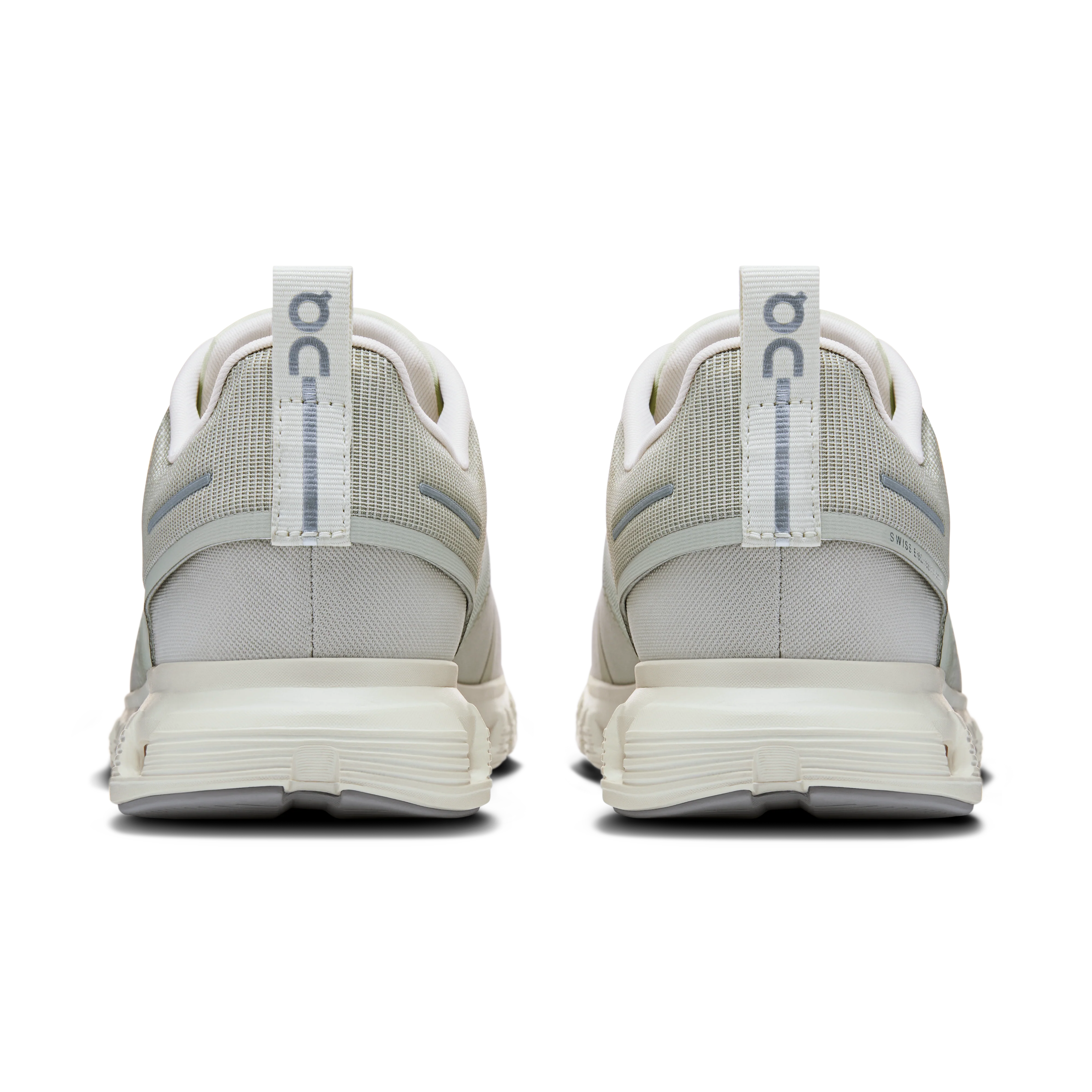 On Running Men's Cloud 6 Waterproof Shoes - Pelican / Ghost - Image 5