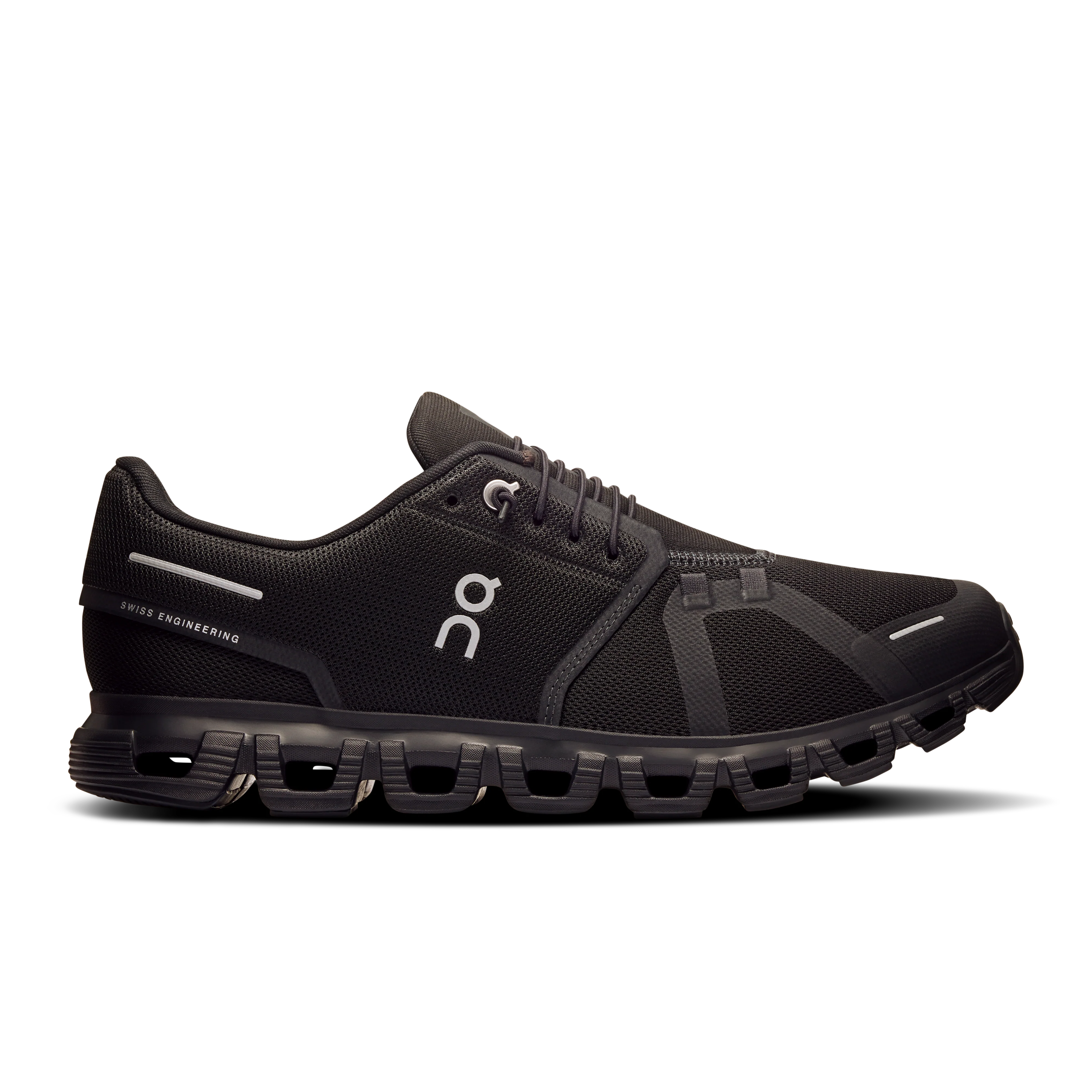On Running Men's Cloud 6 Wide Shoes - Black / Black