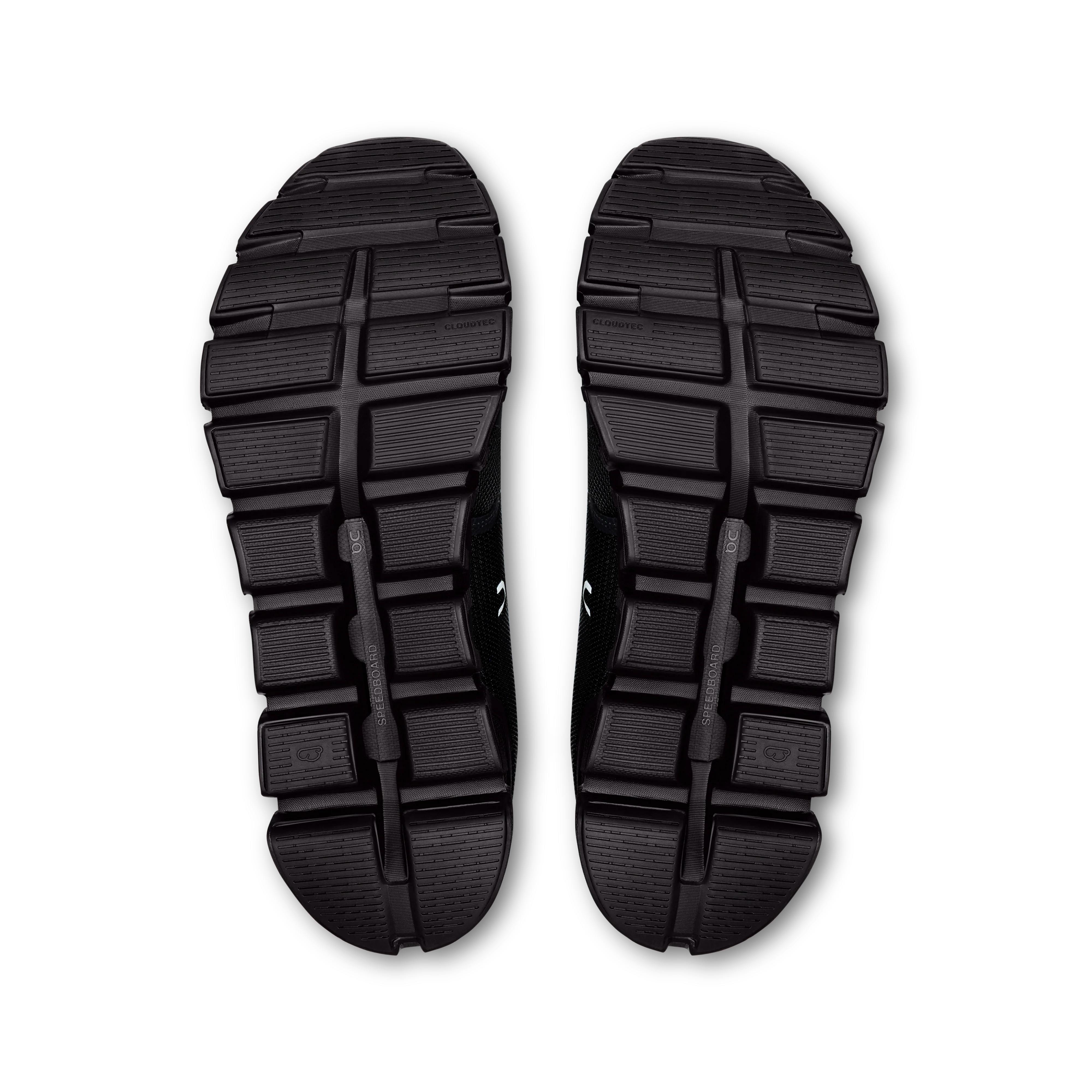 On Running Men's Cloud 6 Wide Shoes - Black / Black - Image 3