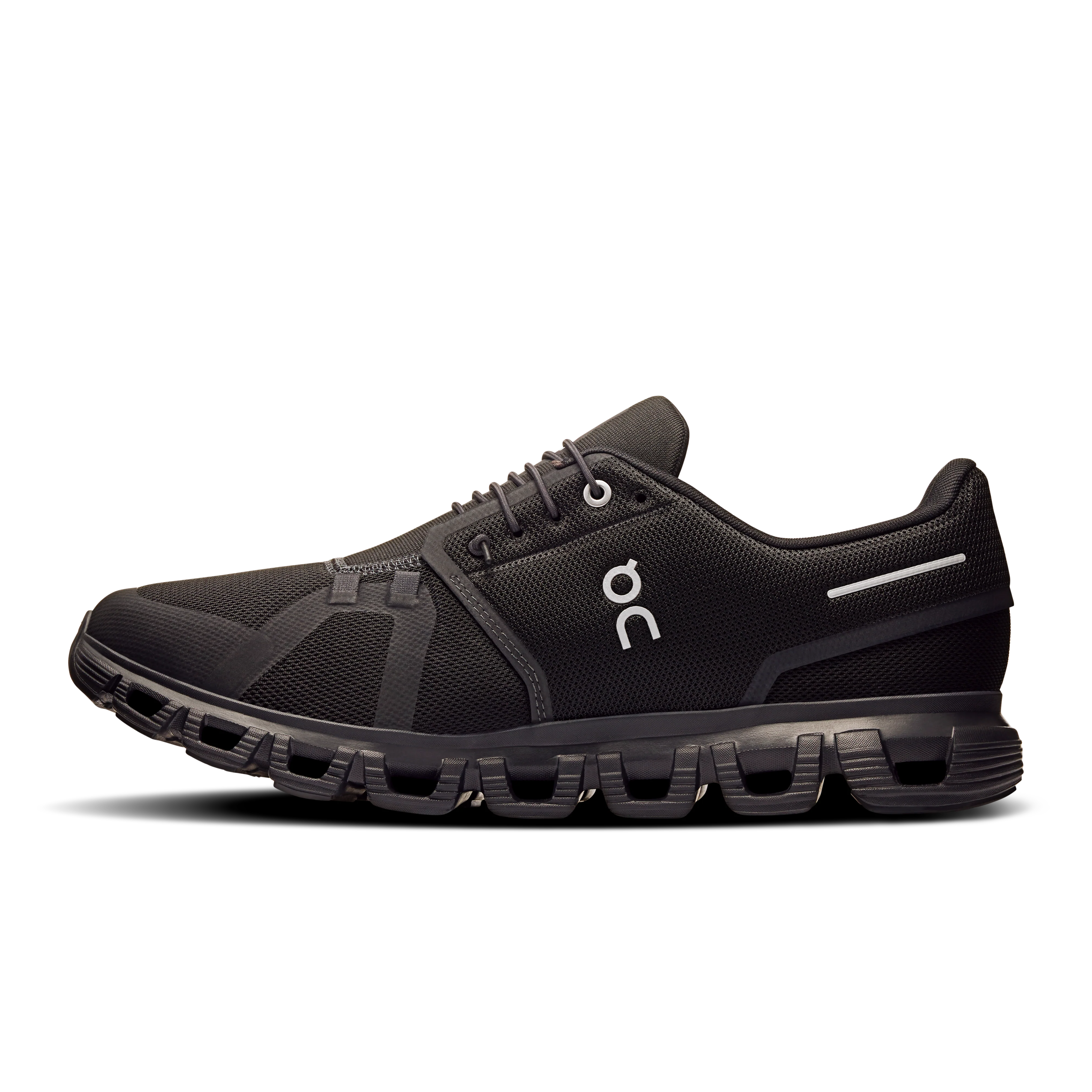 On Running Men's Cloud 6 Wide Shoes - Black / Black - Image 4