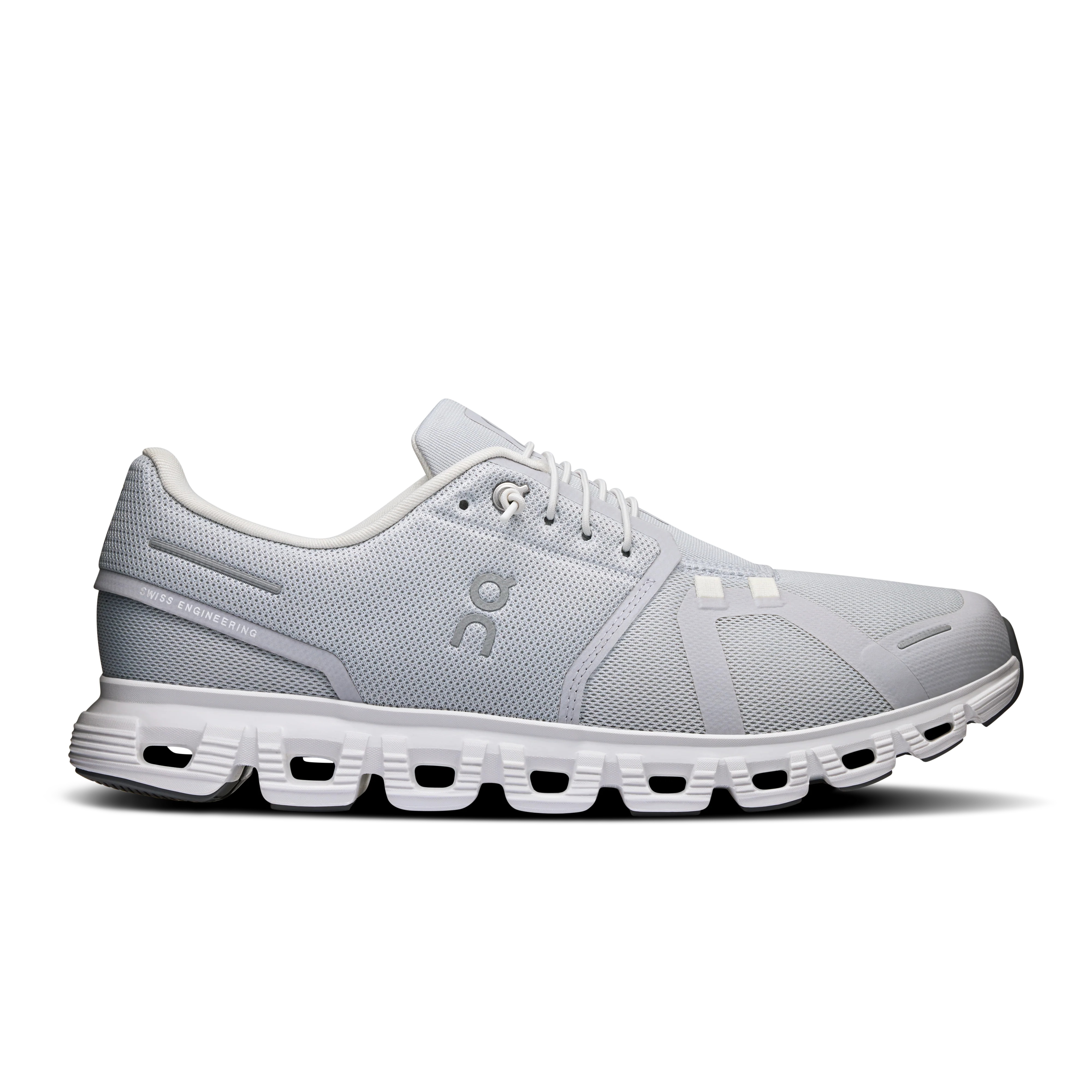 On Running Men's Cloud 6 Wide Shoes - Glacier / White