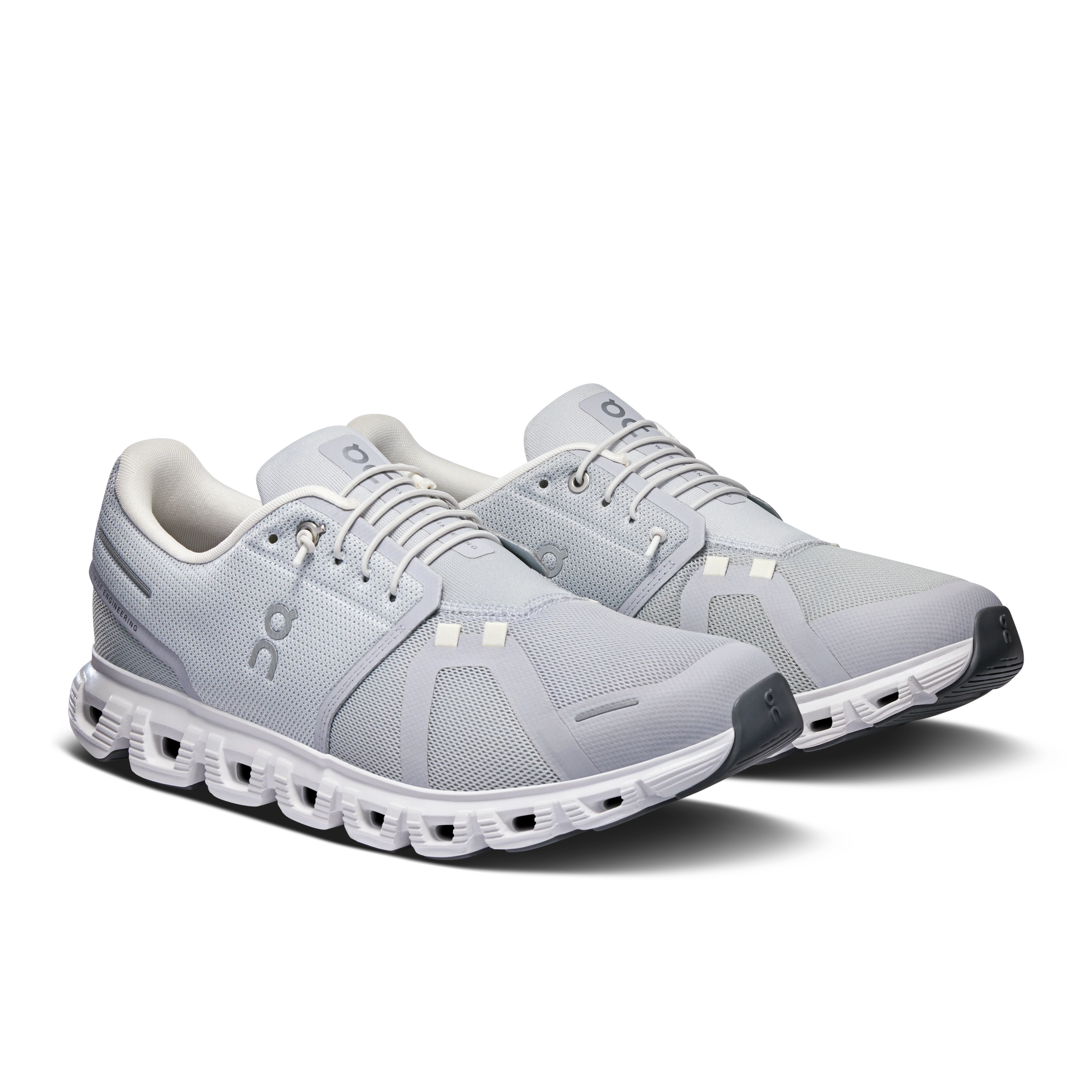 On Running Men's Cloud 6 Wide Shoes - Glacier / White - Image 2