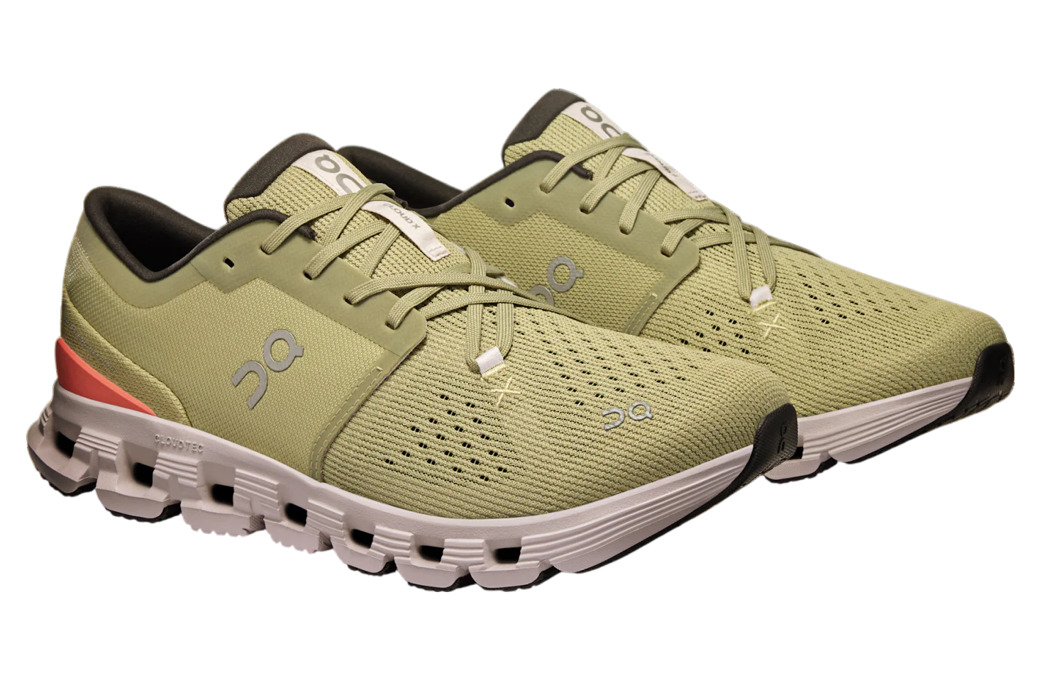 On Running Men's Cloud X 4 Shoes - Caper / Salmon - Image 2