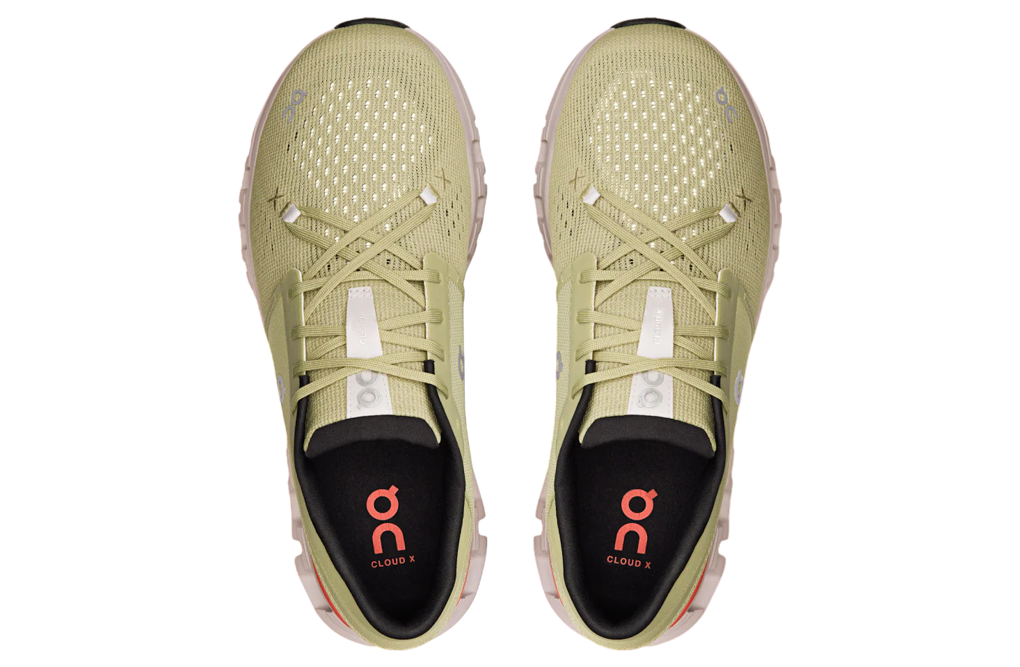 On Running Men's Cloud X 4 Shoes - Caper / Salmon - Image 3
