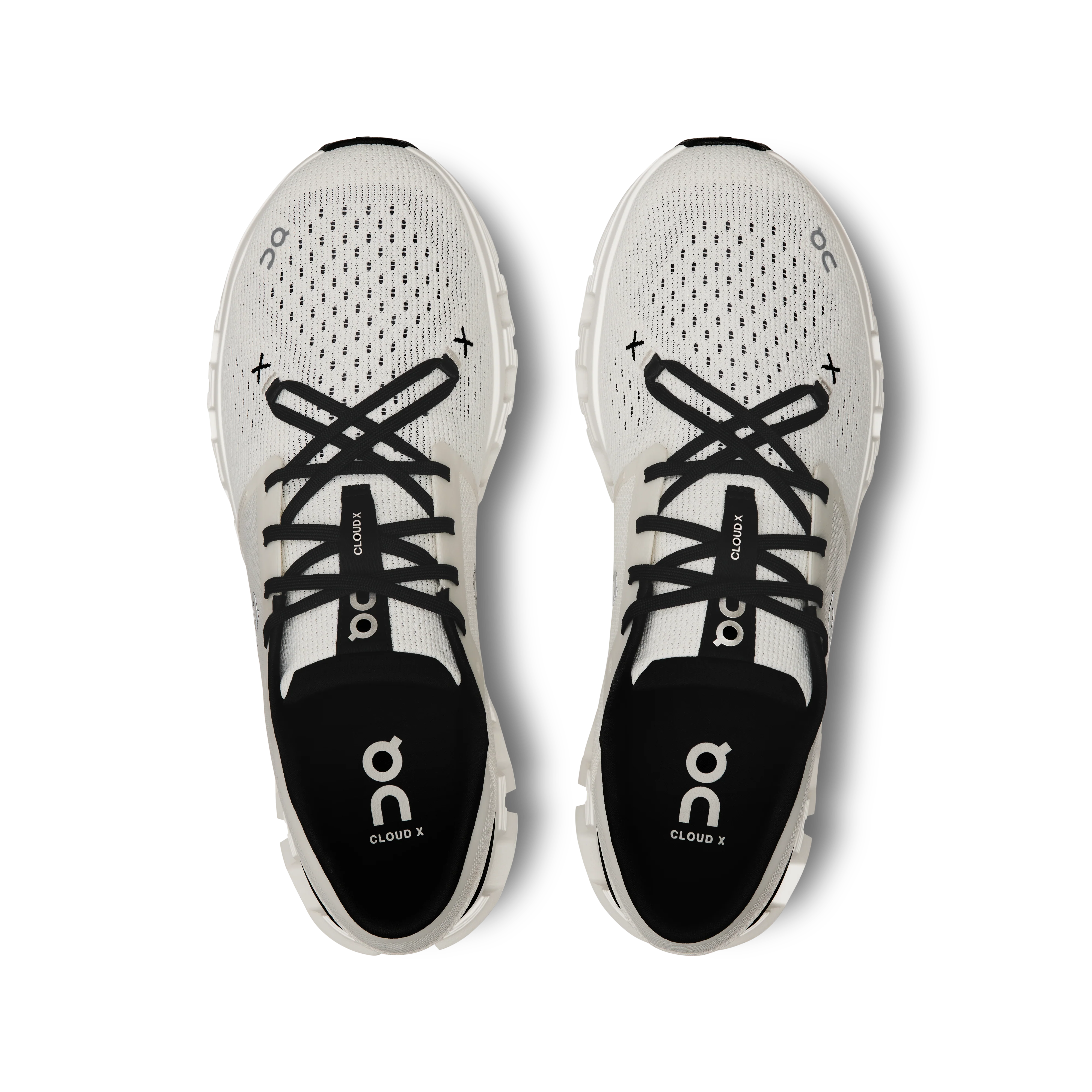 On Running Men's Cloud X 4 Shoes - Ivory / Black - Image 3