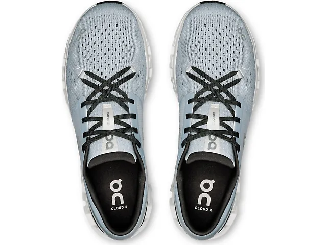On Running Men's Cloud X4 Shoes - Glacier / Stone - Image 5
